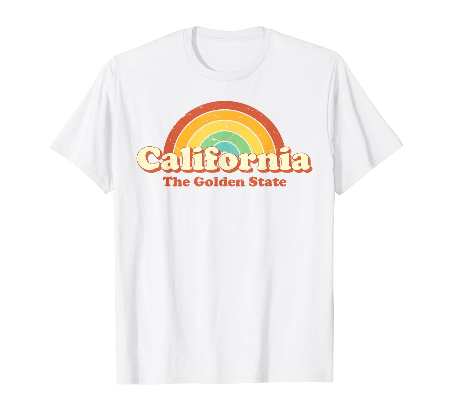 California Rainbow 70S T-Shirt - Novelty Apparel Men Women - T-Shirt, Sweatshirt, Hoodie