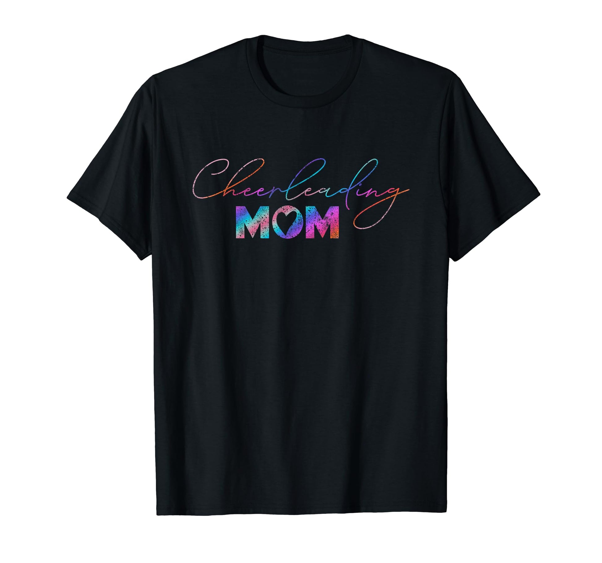 Rainbow Mothers Day Cheerleading Mom T-Shirt - Unique Graphic Unisex - T-Shirt, Sweatshirt, Hoodie
