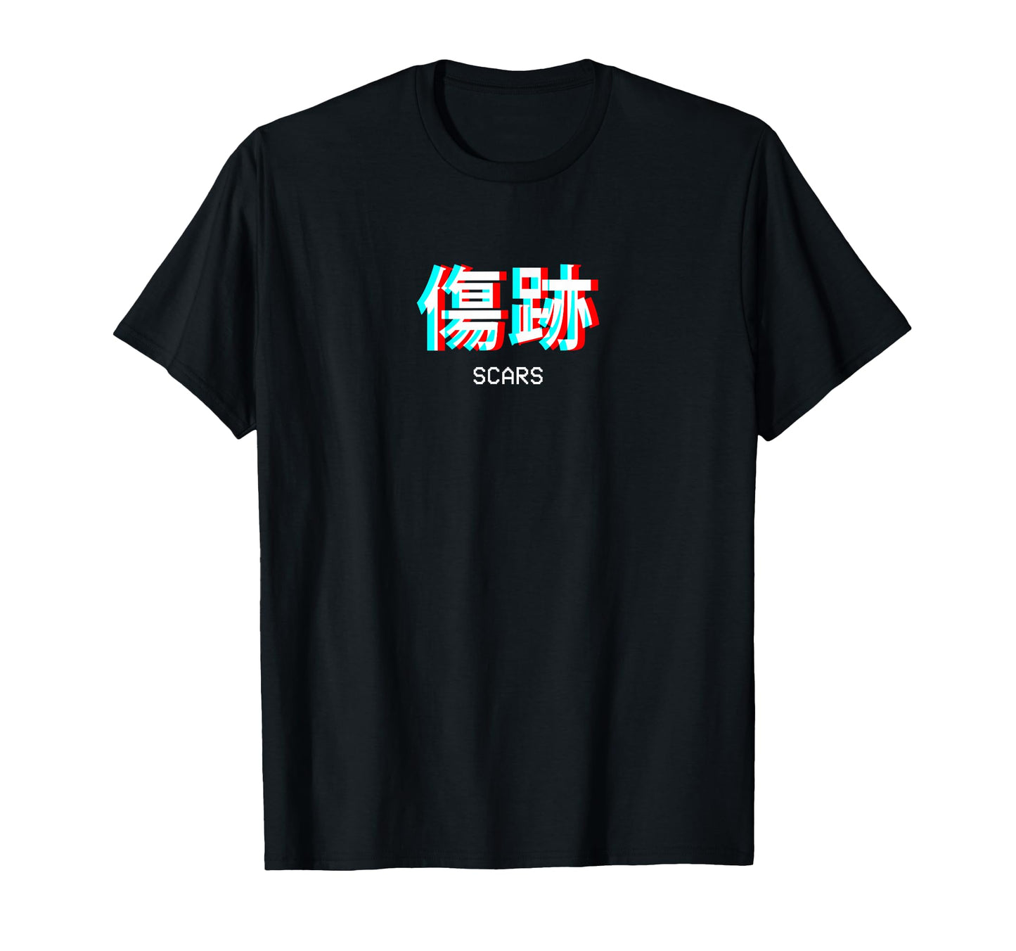 Scars Japanese Vaporwave Aesthetic T-Shirt - Graphic Print for Adults - T-Shirt, Sweatshirt, Hoodie