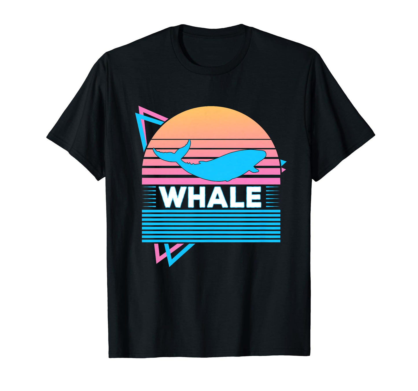 Whale Vaporwave Aesthetic T-Shirt - Fun Novelty Design for Adults - T-Shirt, Sweatshirt, Hoodie