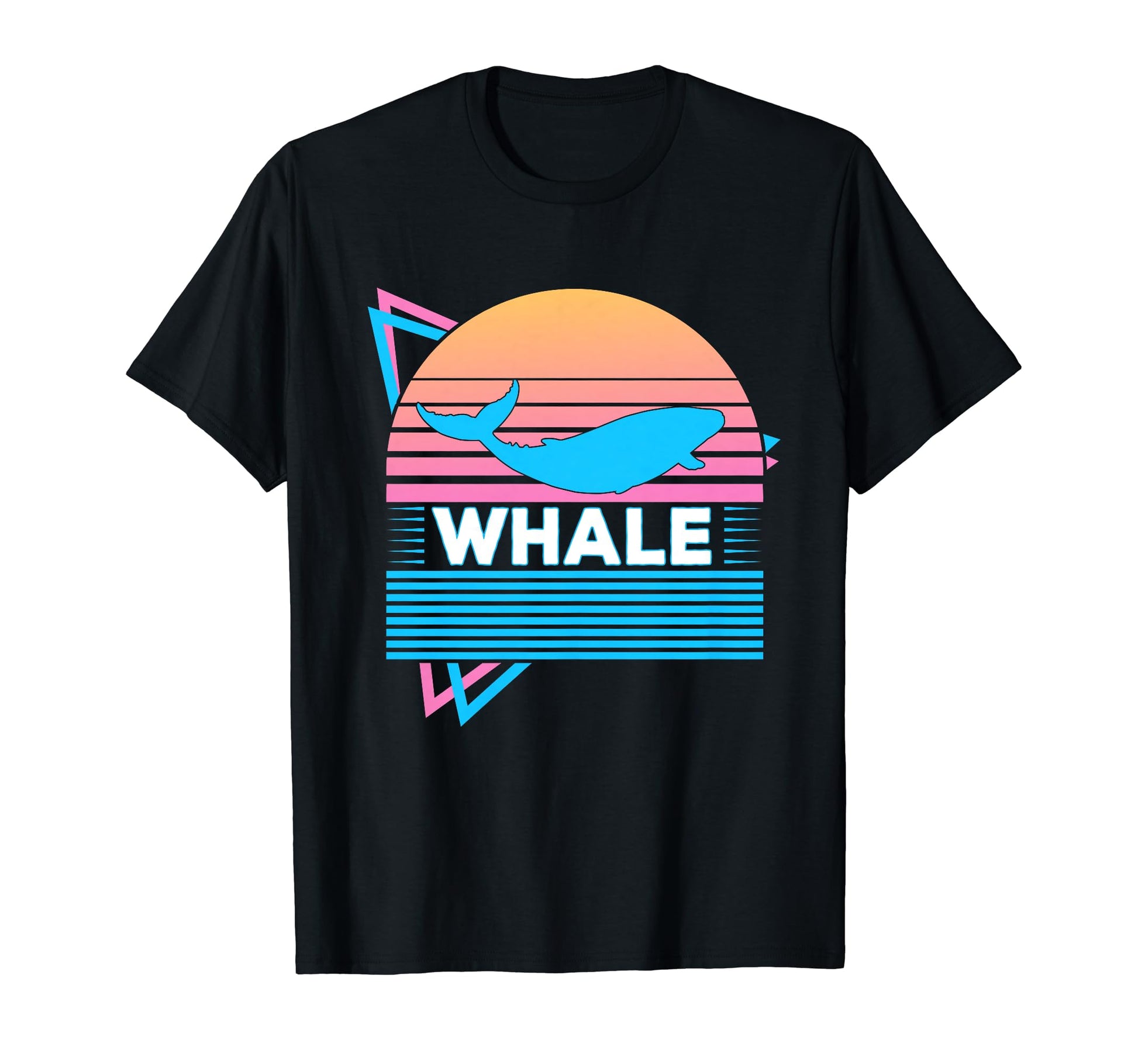 Whale Vaporwave Aesthetic T-Shirt - Fun Novelty Design for Adults - T-Shirt, Sweatshirt, Hoodie