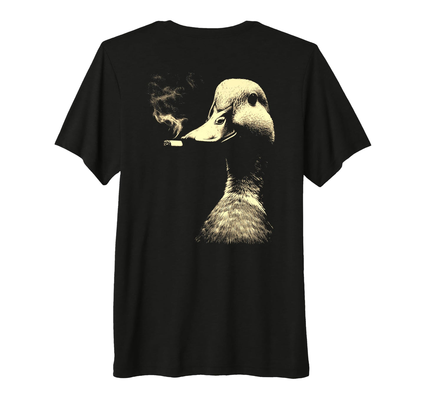 Funny Grunge Smoking Duck Animal Vibes T-Shirt - Graphic Print for Adults - T-Shirt, Sweatshirt, Hoodie