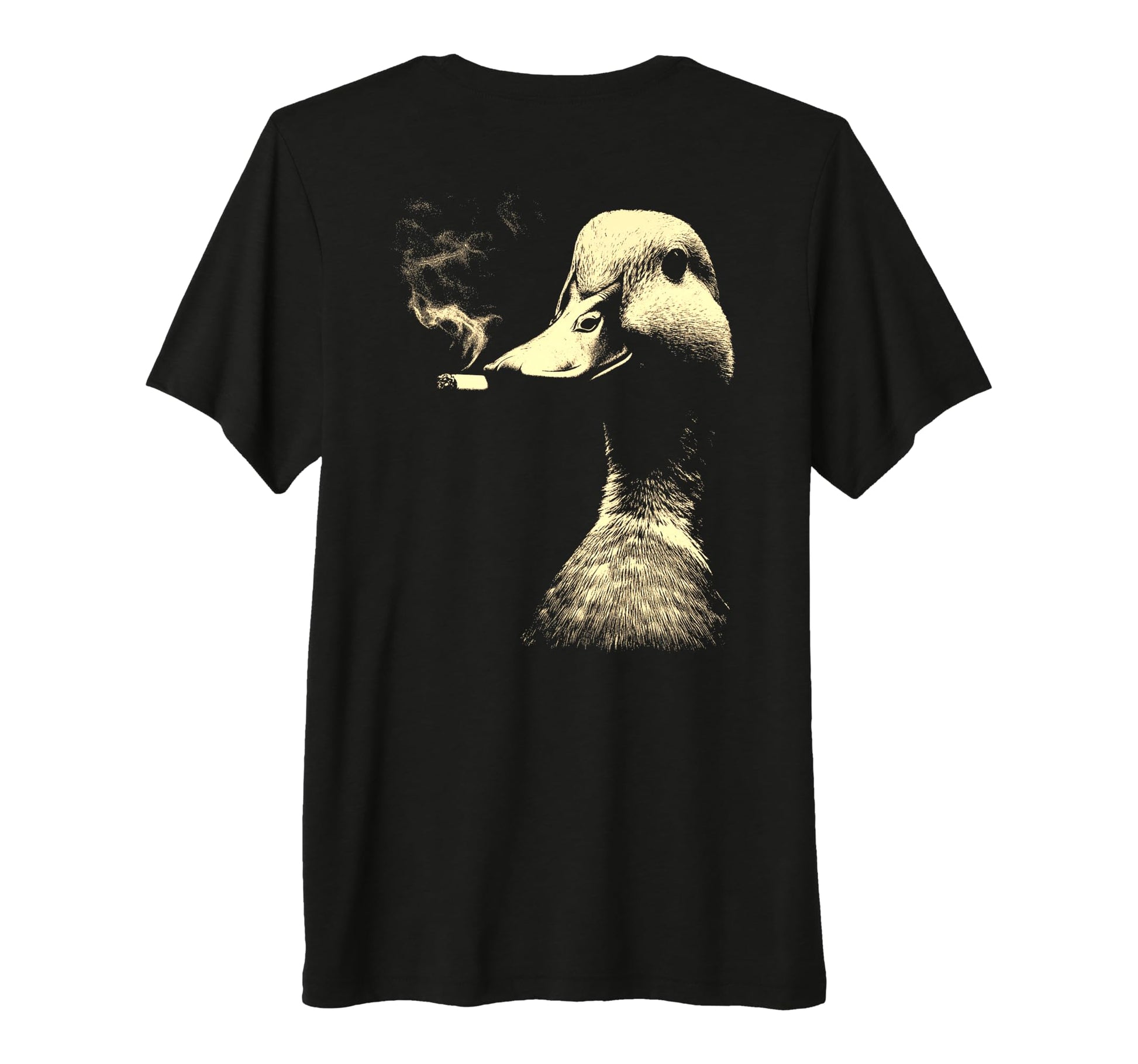 Funny Grunge Smoking Duck Animal Vibes T-Shirt - Graphic Print for Adults - T-Shirt, Sweatshirt, Hoodie