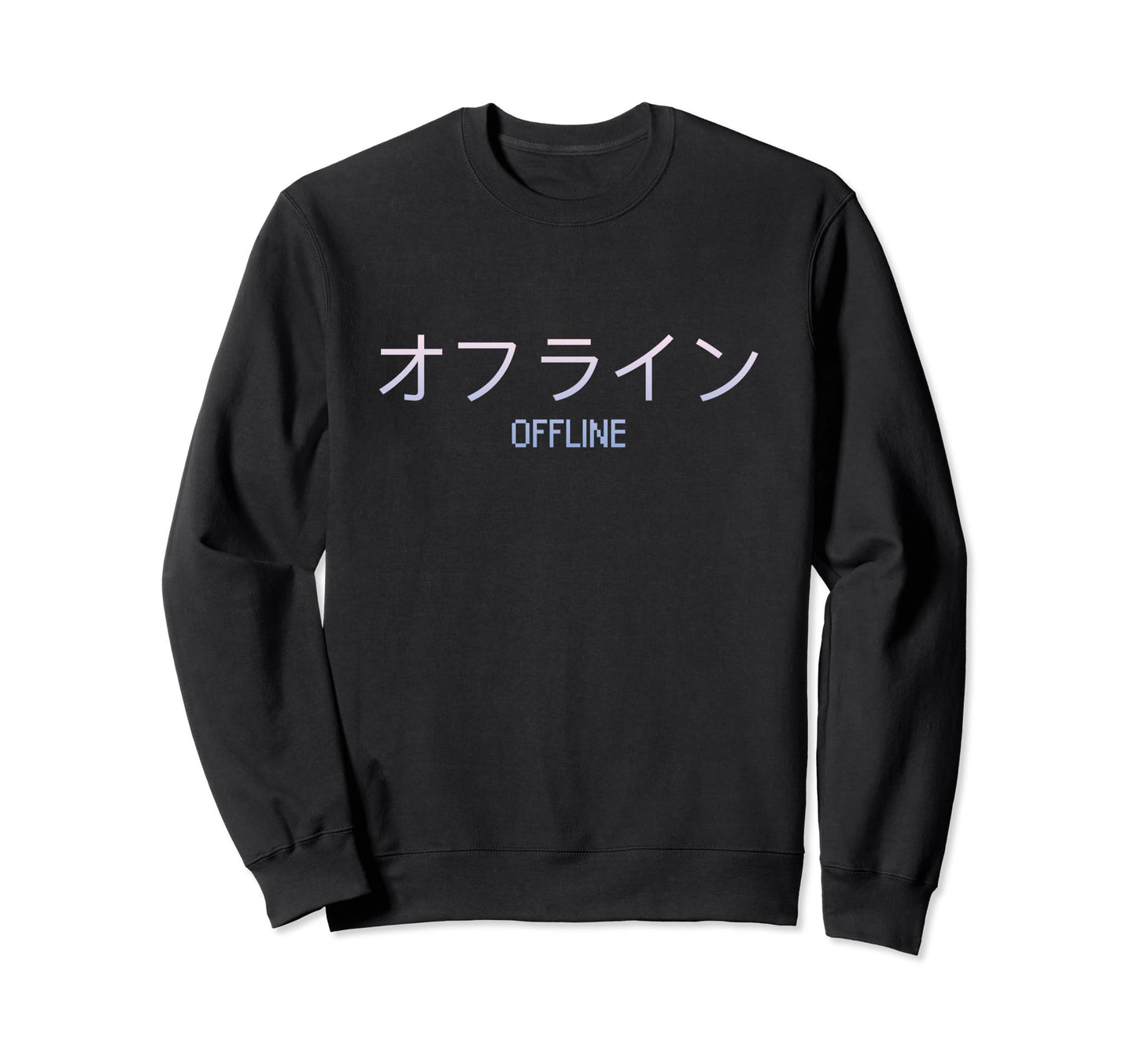 Aesthetic Sad Vaporwave Offline Sweatshirt - Trendy Graphic for Adults - T-Shirt, Sweatshirt, Hoodie