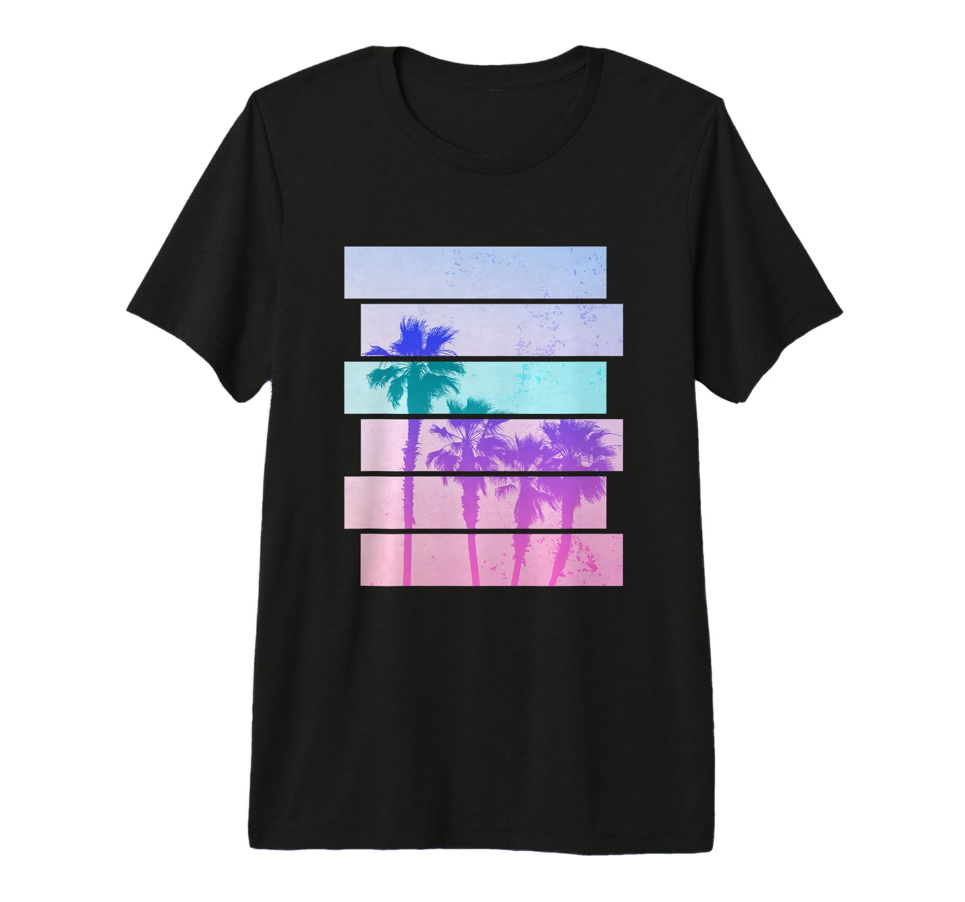 80S Vaporwave Palm Tree Aesthetic T-Shirt - Minimalist Print Men Women - T-Shirt, Sweatshirt, Hoodie