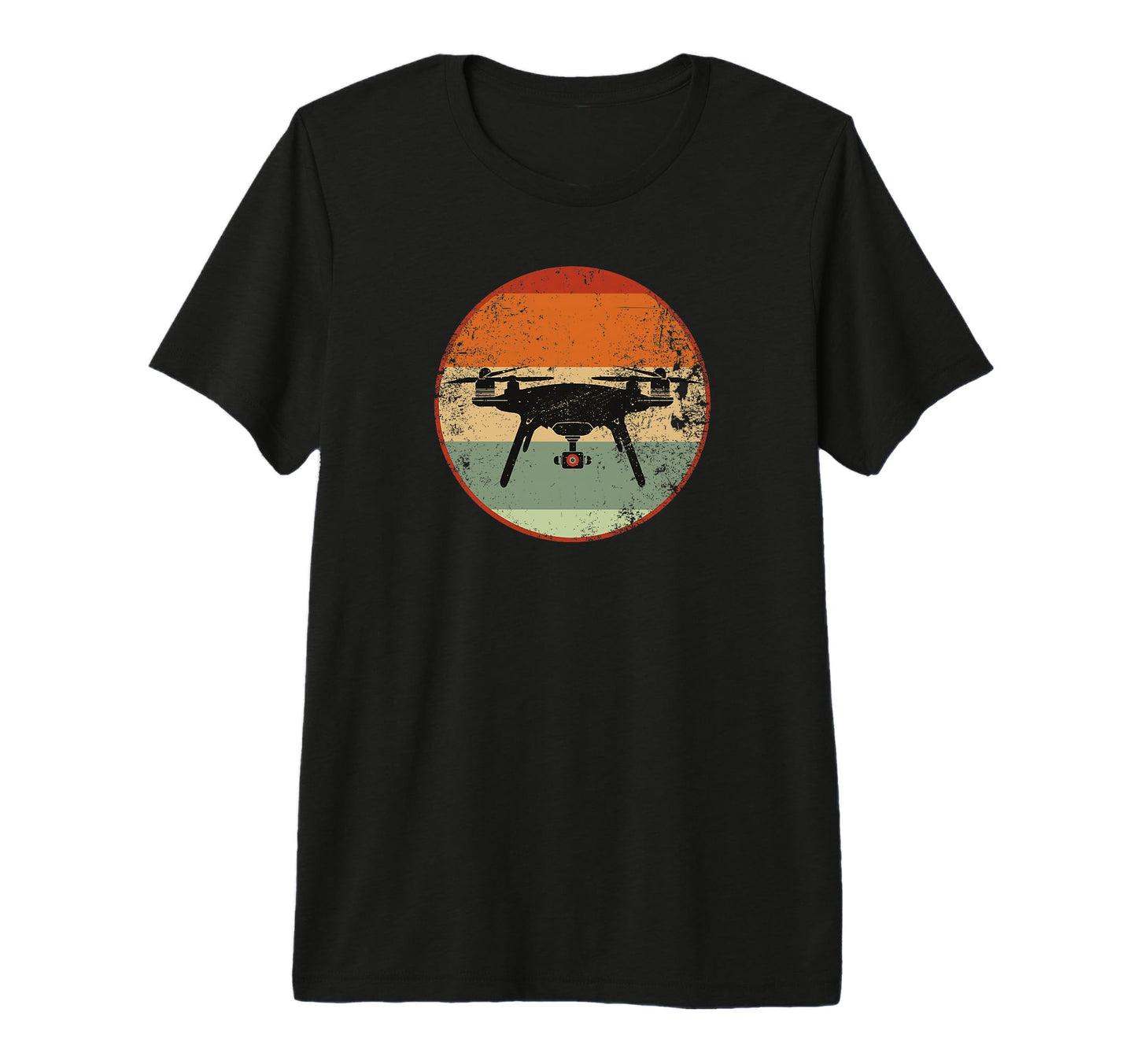 Drones Pilot Drones Camera Quadrocopter T-Shirt - Custom Art Print Unisex - T-Shirt, Sweatshirt, Hoodie