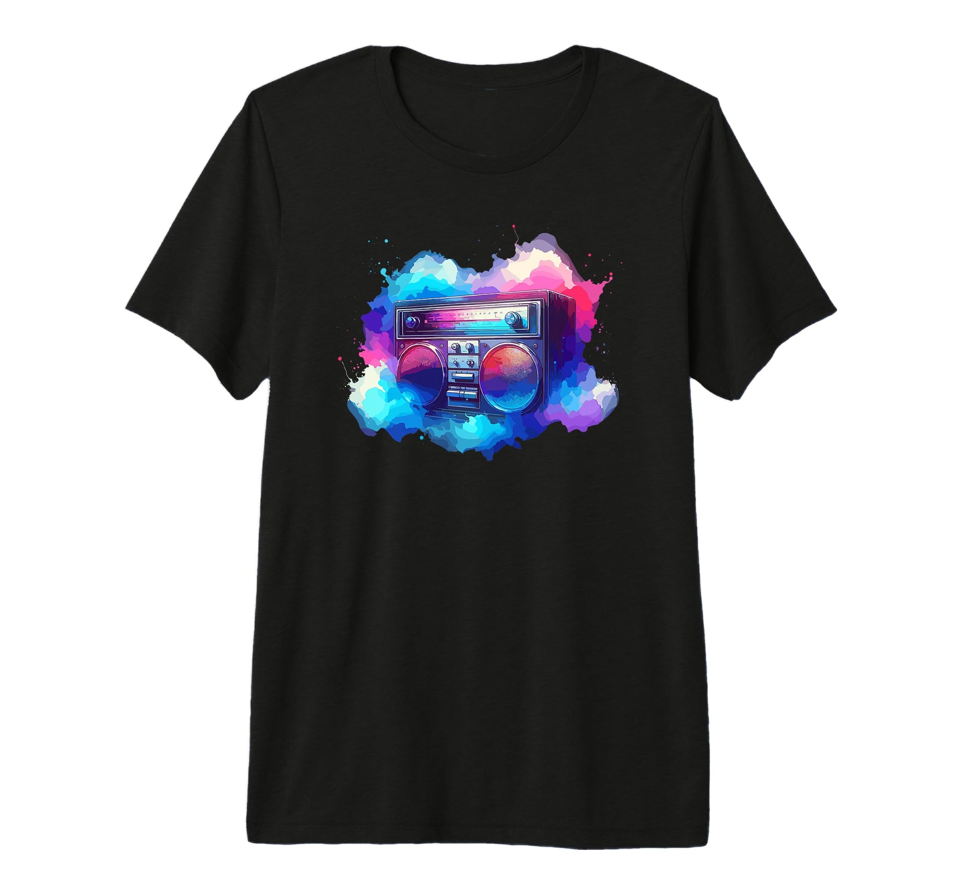 Boombox Old School 80S Music Hip T-Shirt - Aesthetic Graphic for Adults - T-Shirt, Sweatshirt, Hoodie