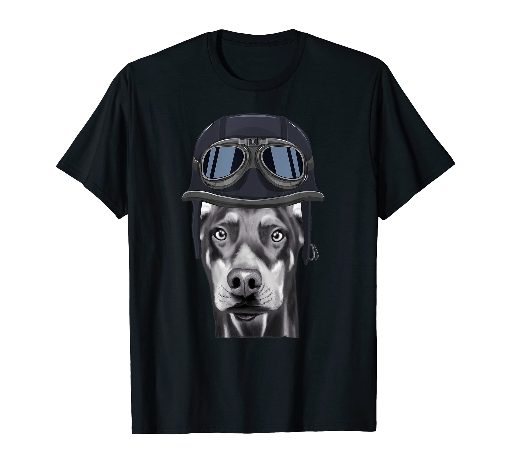 Doberman Pinscher Wearing T-Shirt - Casual Everyday Wear for Adults - T-Shirt, Sweatshirt, Hoodie