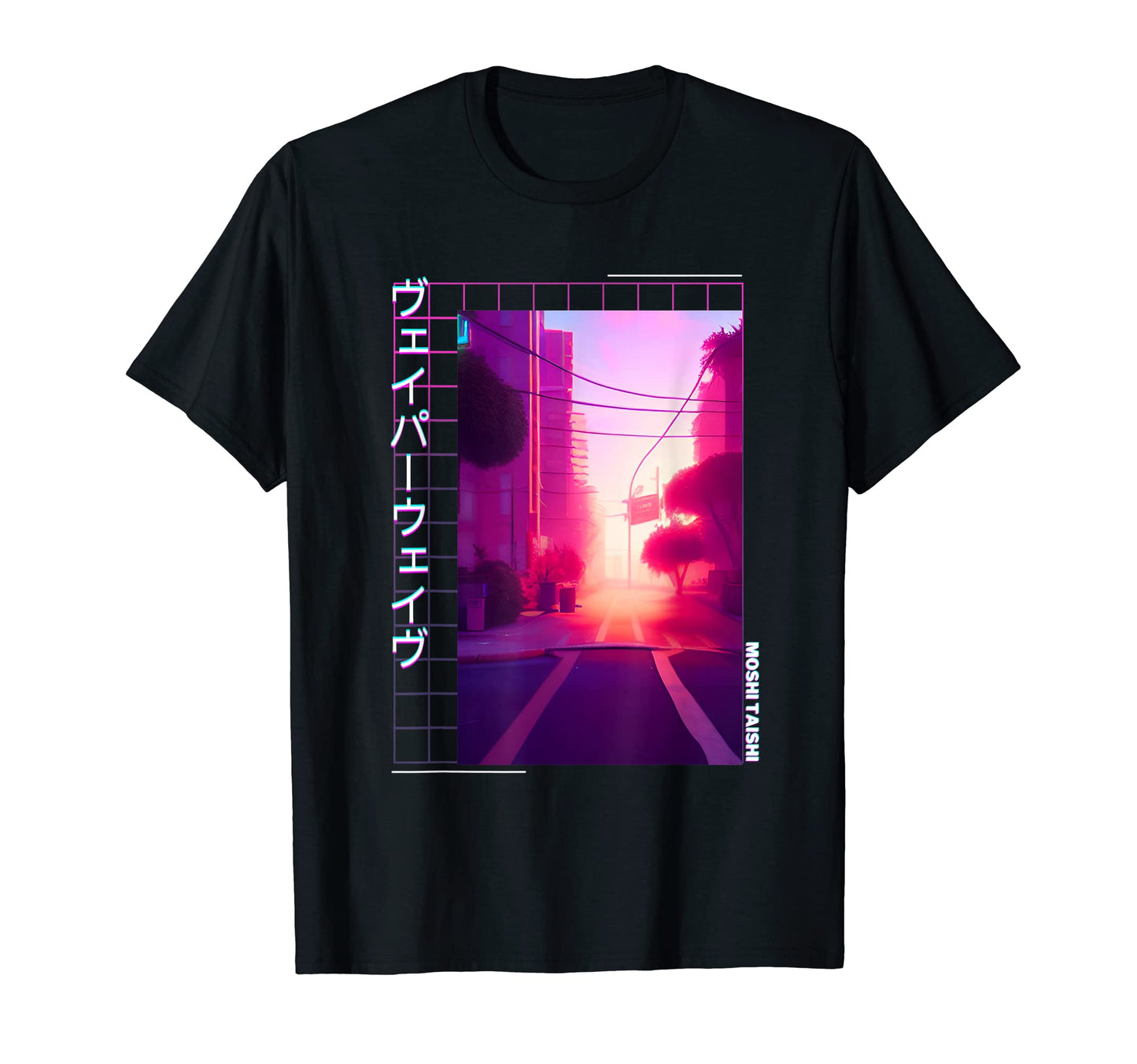 90S Synthwave Japanese Vaporwave Art T-Shirt - Aesthetic Graphic Men Women - T-Shirt, Sweatshirt, Hoodie