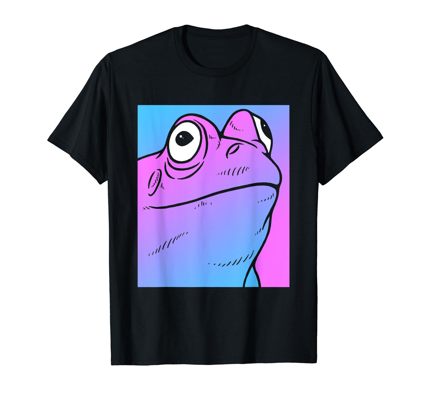 Vaporwave Frog Aesthetic Pastel Goth T-Shirt - Trendy Graphic for Adults - T-Shirt, Sweatshirt, Hoodie