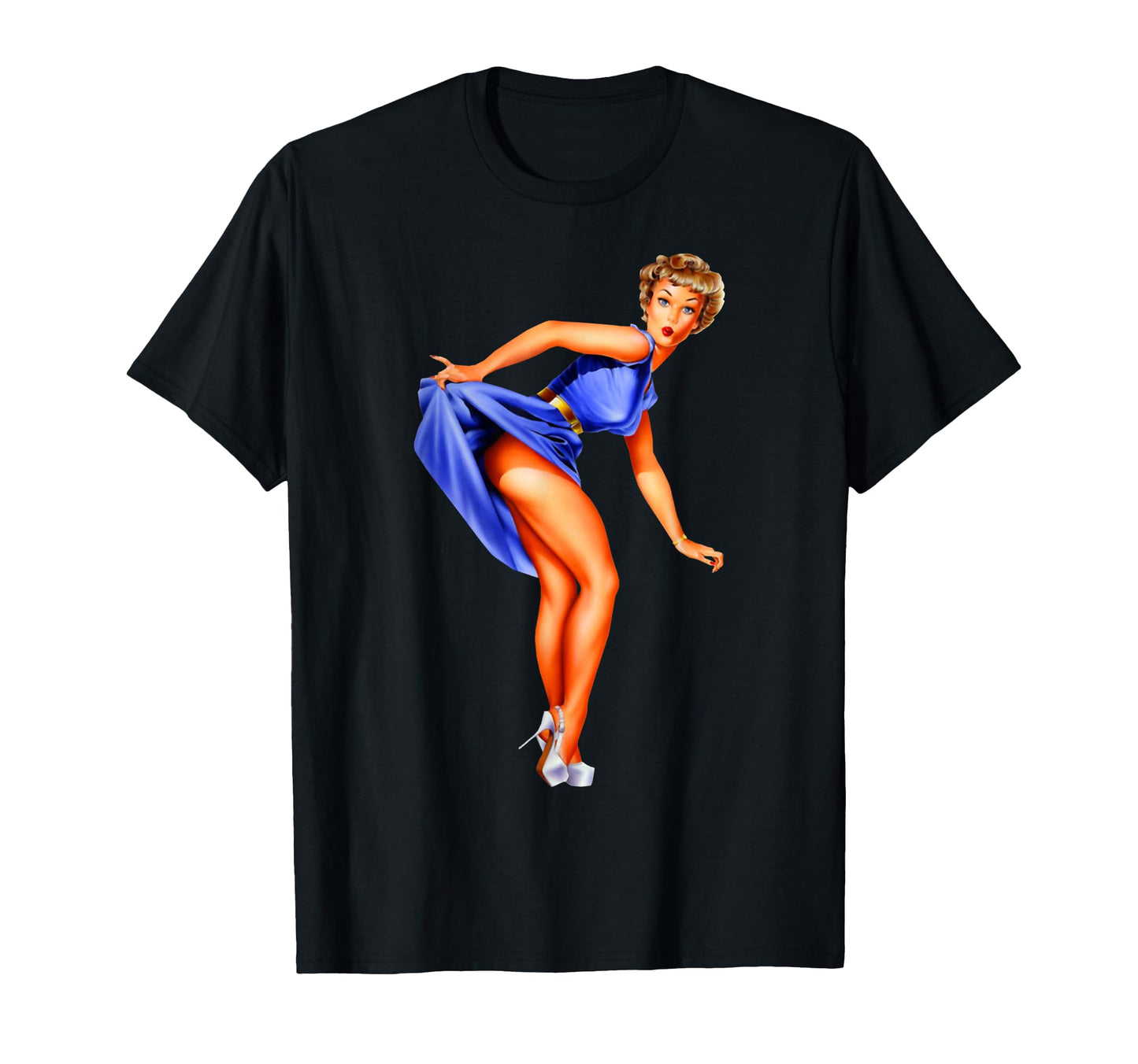 1940S Pin Up Sexy American Art T-Shirt - Unique Graphic Unisex - T-Shirt, Sweatshirt, Hoodie