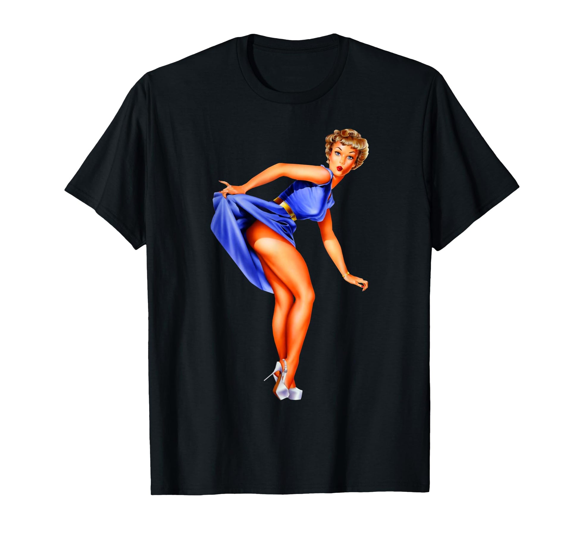 1940S Pin Up Sexy American Art T-Shirt - Unique Graphic Unisex - T-Shirt, Sweatshirt, Hoodie