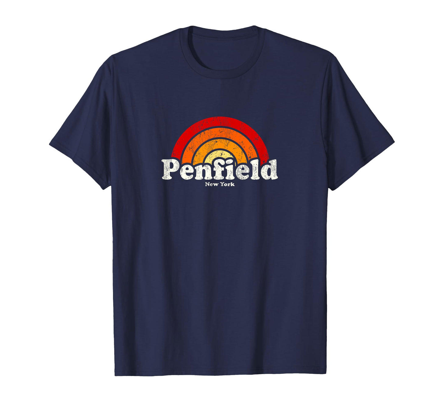 Penfield New York Ny 70S Rainbow T-Shirt - Fun Novelty Design for Adults - T-Shirt, Sweatshirt, Hoodie