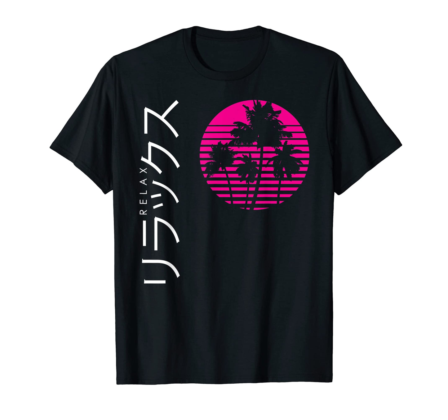 Relax 80S 90S Aesthetic Vaporwave Japan T-Shirt - Custom Art Print Unisex - T-Shirt, Sweatshirt, Hoodie
