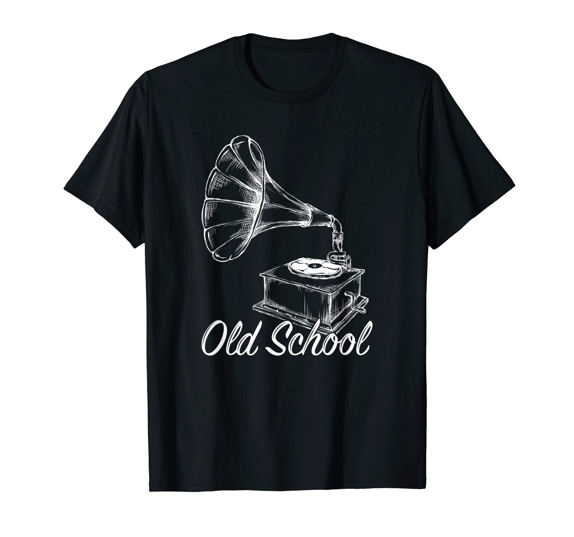 Gramophone Old School 80S 90S Vinyl T-Shirt - Novelty Apparel Men Women - T-Shirt, Sweatshirt, Hoodie