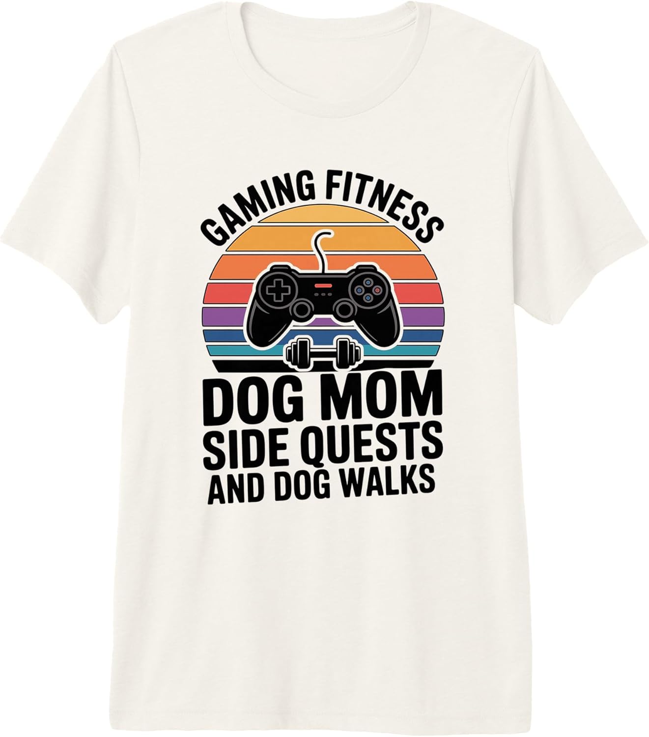 Gaming Fitness Side Quests Walks - Adult & Kids T-Shirts, Sweatshirts & Hoodies apparel design preview 1