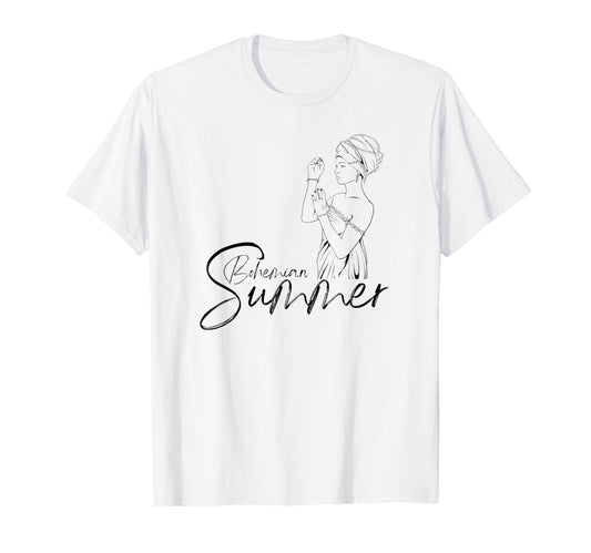 Bohemian Summer Boho Hippie Gypsy T-Shirt - Custom Art Print for Adults - T-Shirt, Sweatshirt, Hoodie