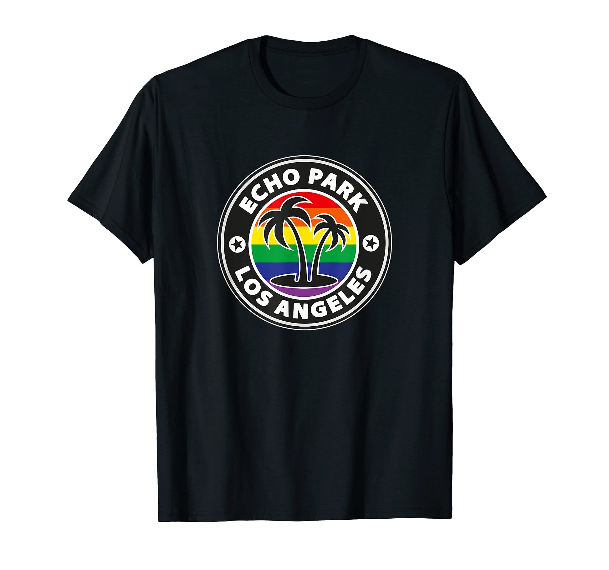 Echo Park Los Angeles California Rainbow T-Shirt - Unique Graphic Unisex - T-Shirt, Sweatshirt, Hoodie