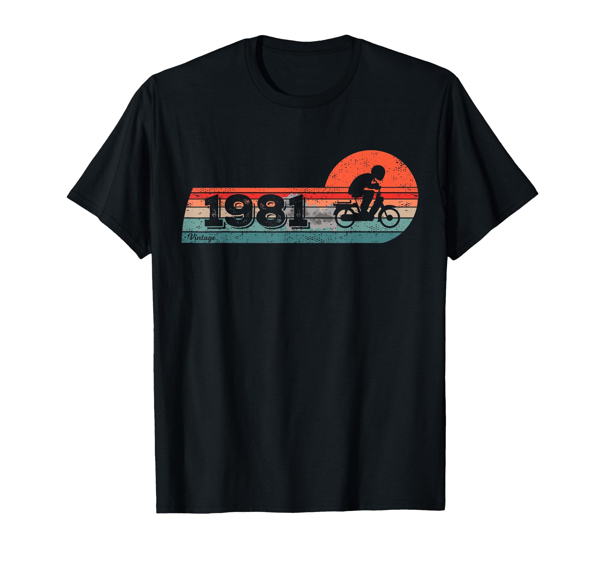 Moped Biker Cyclist 1981 T-Shirt - Casual Everyday Wear for Adults - T-Shirt, Sweatshirt, Hoodie