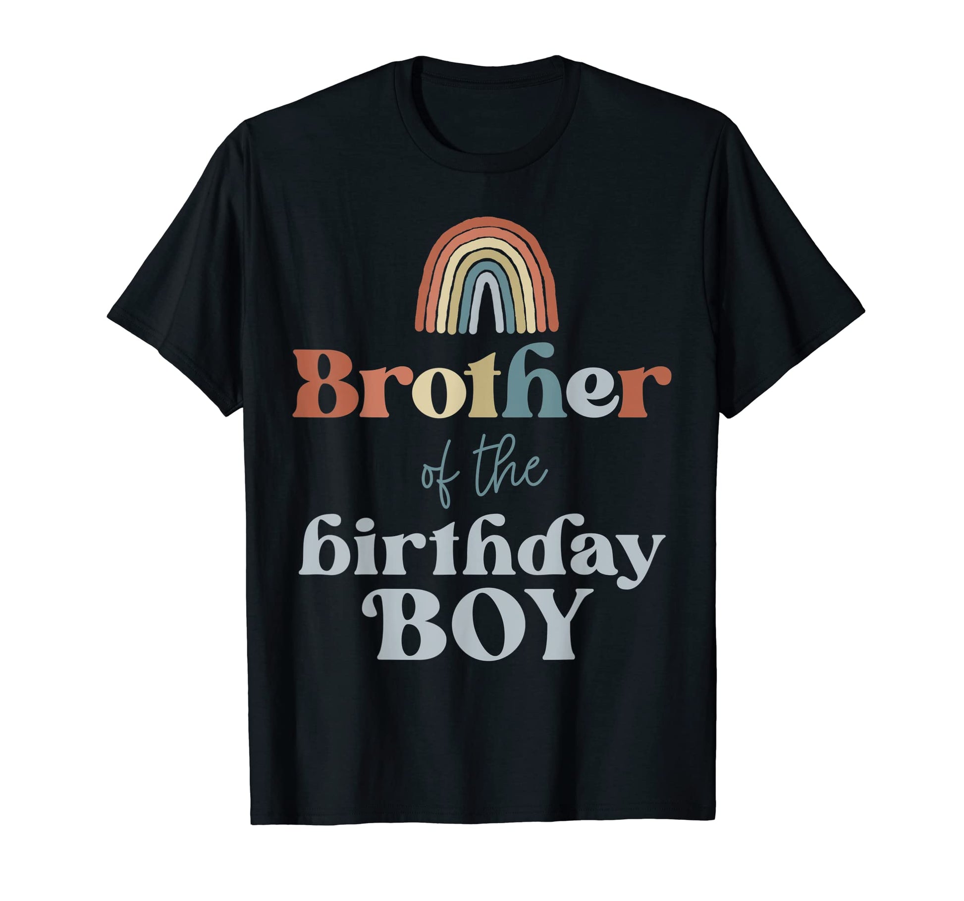Brother Birthday Boho Rainbow Party T-Shirt - Unique Graphic Unisex - T-Shirt, Sweatshirt, Hoodie