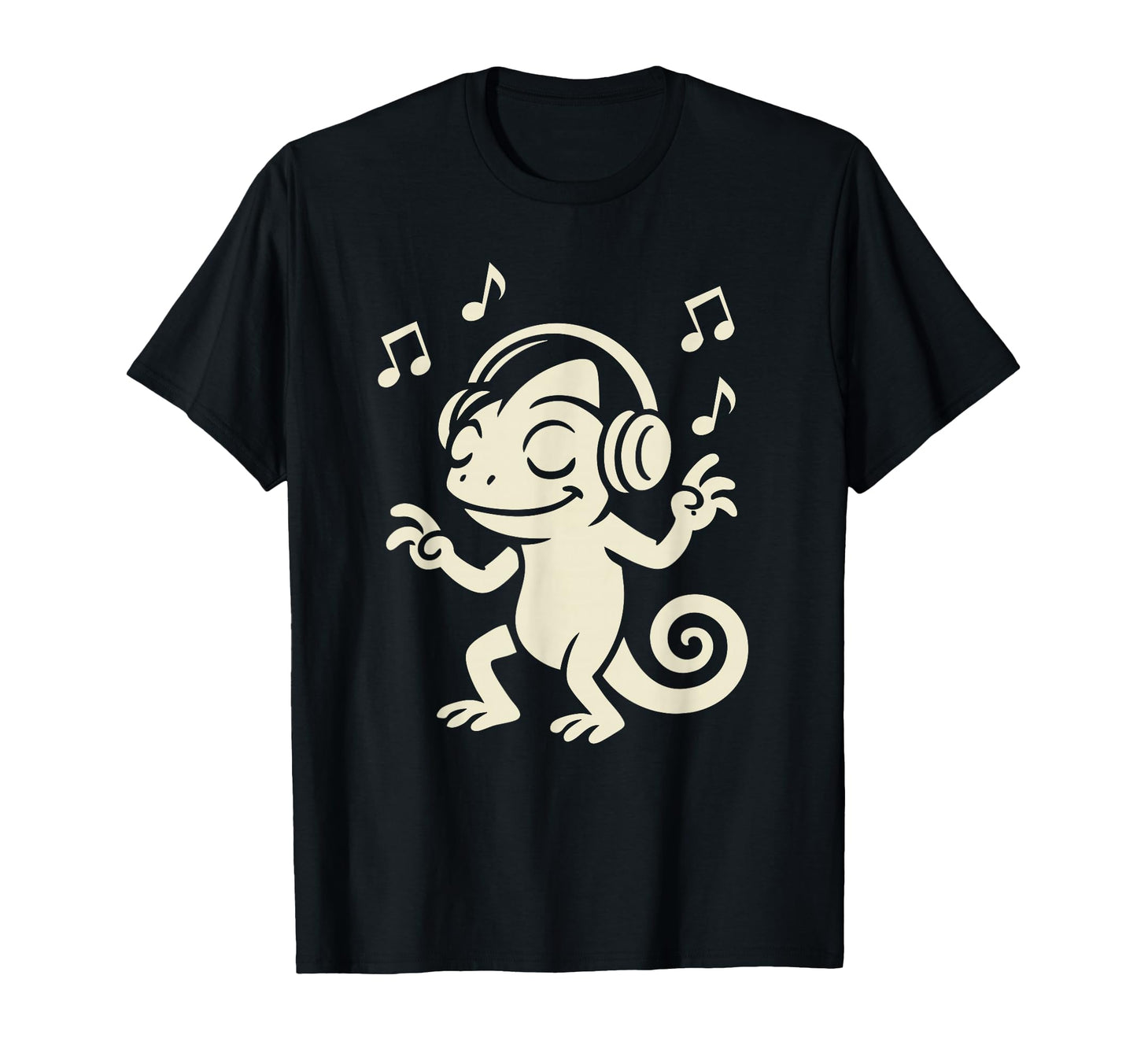 Lo Fi Music Chameleon Vaporwave T-Shirt - Minimalist Print for Adults - T-Shirt, Sweatshirt, Hoodie