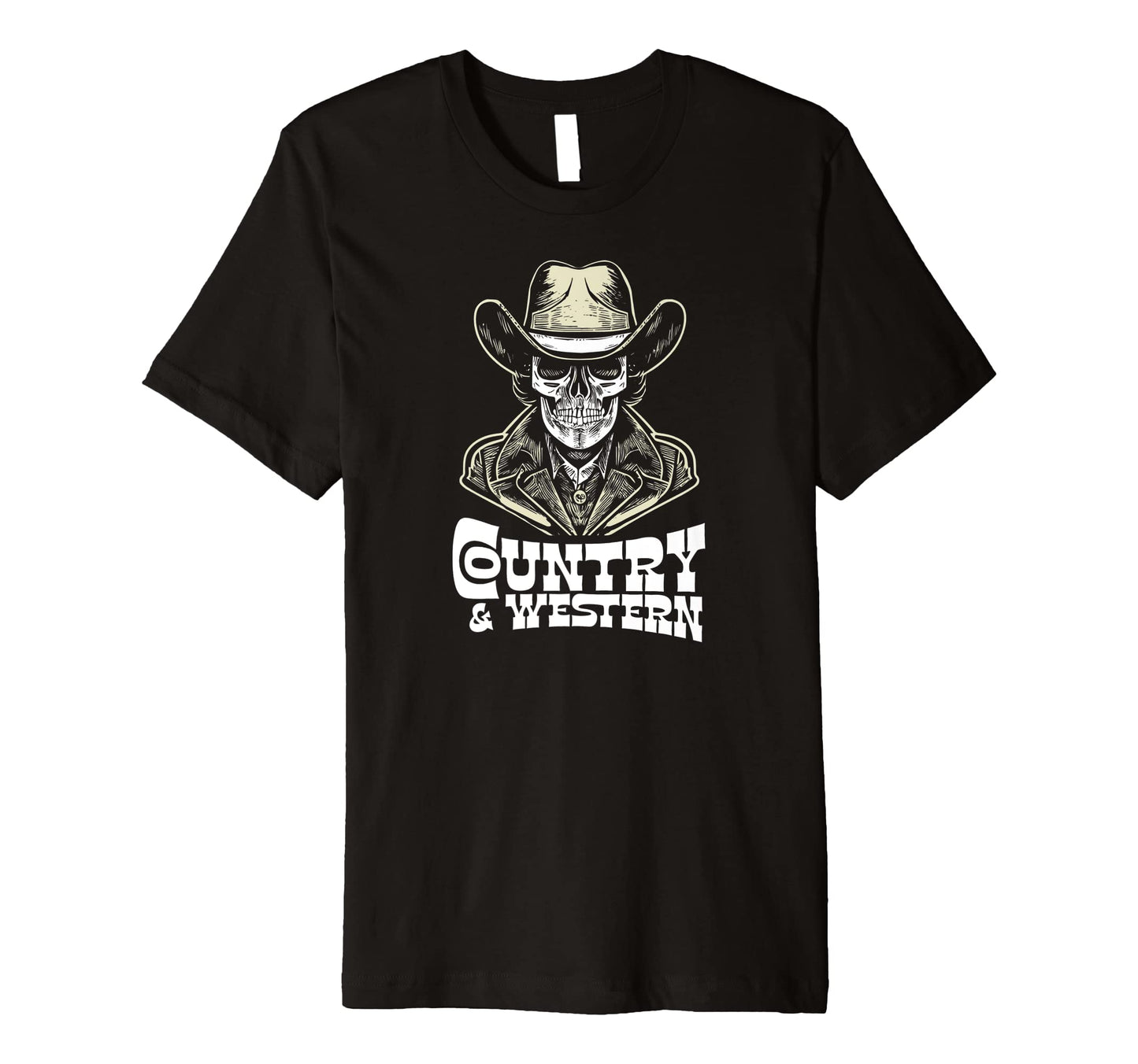 Country Music Country Western Skull T-Shirt - Unique Graphic Unisex - T-Shirt, Sweatshirt, Hoodie