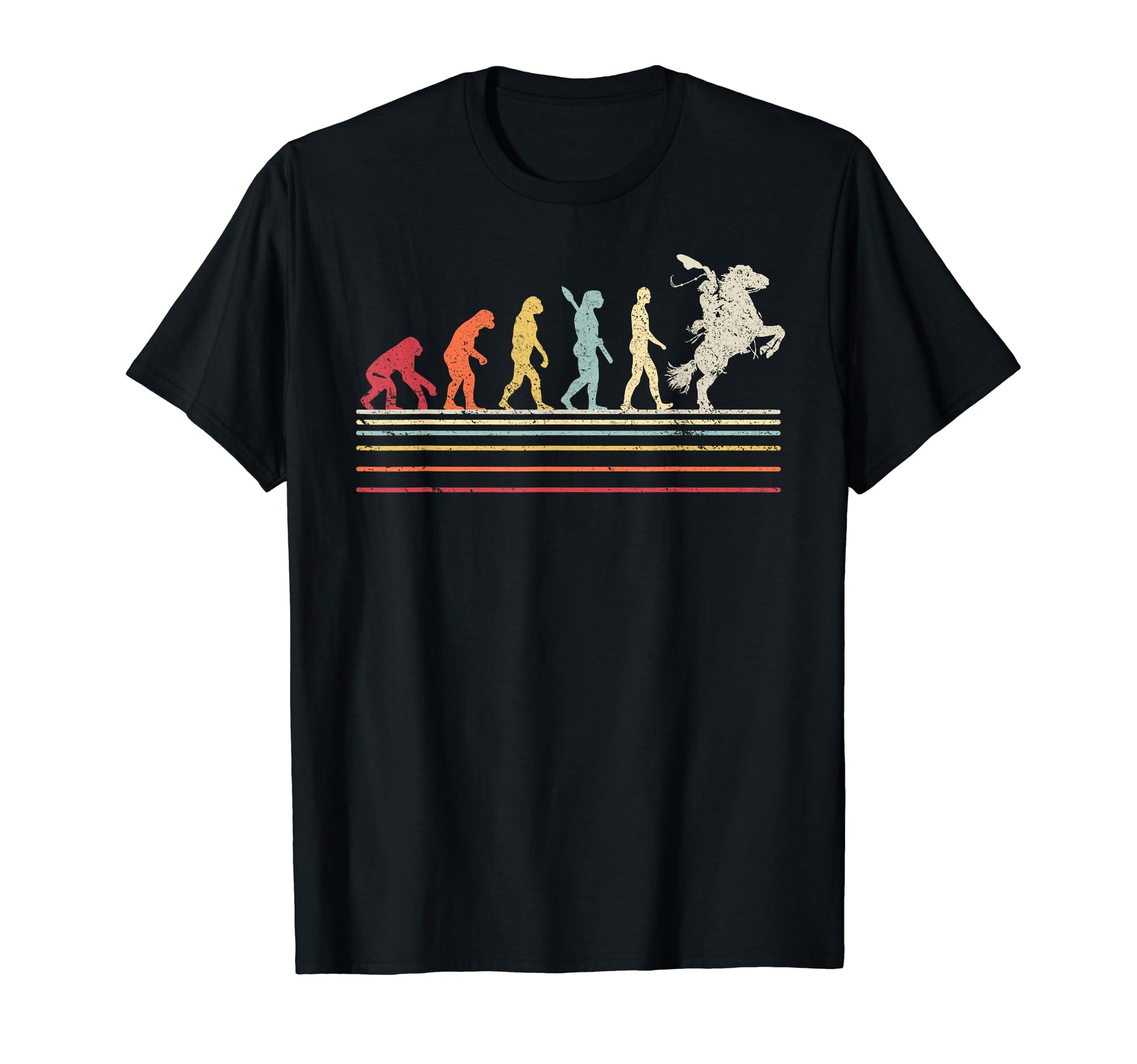 Cowboy Cowgirl Evolution Wild West T-Shirt - Custom Art Print for Adults - T-Shirt, Sweatshirt, Hoodie