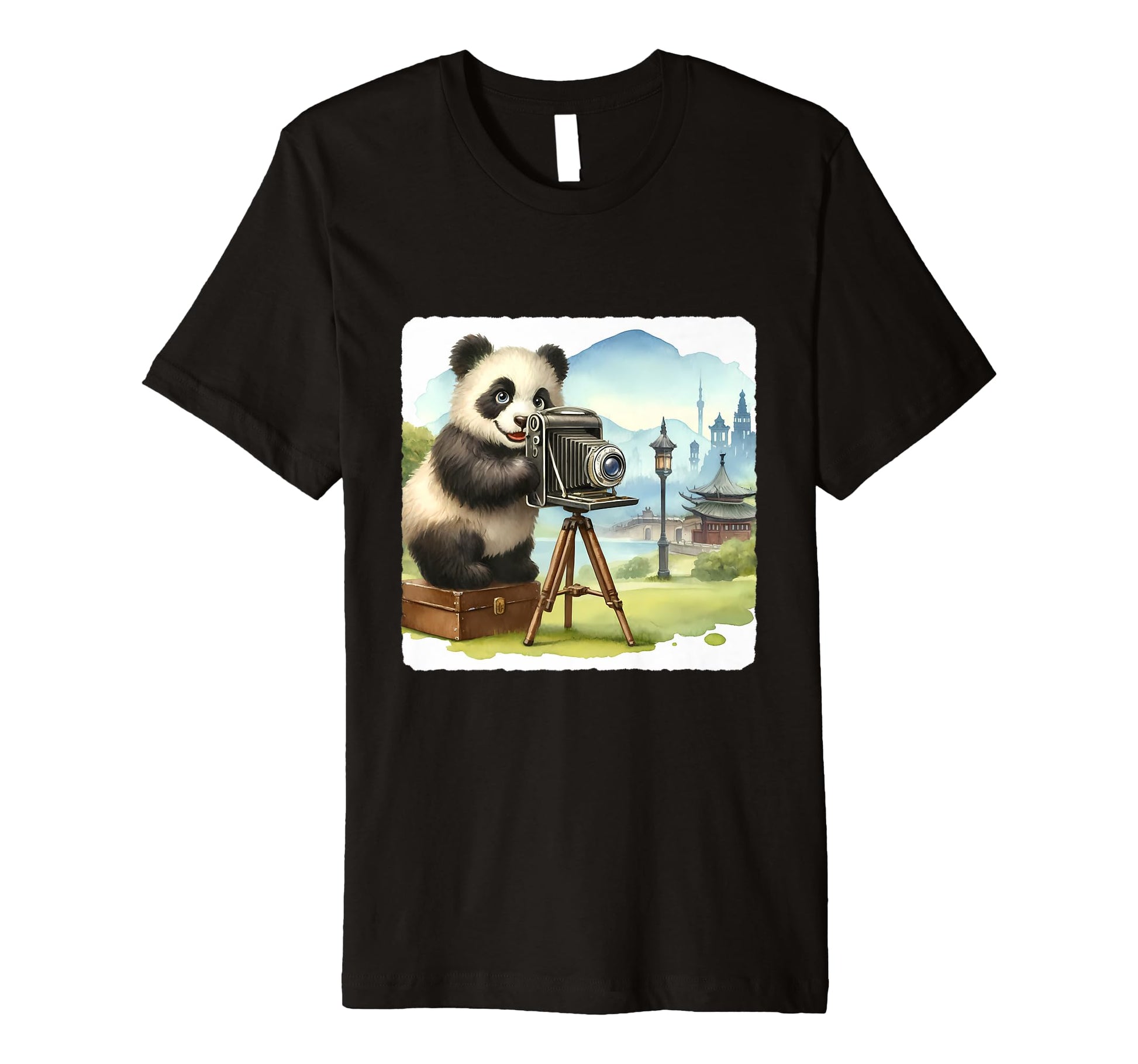 Panda Camera Photographer Capturing T-Shirt - Trendy Graphic Unisex - T-Shirt, Sweatshirt, Hoodie