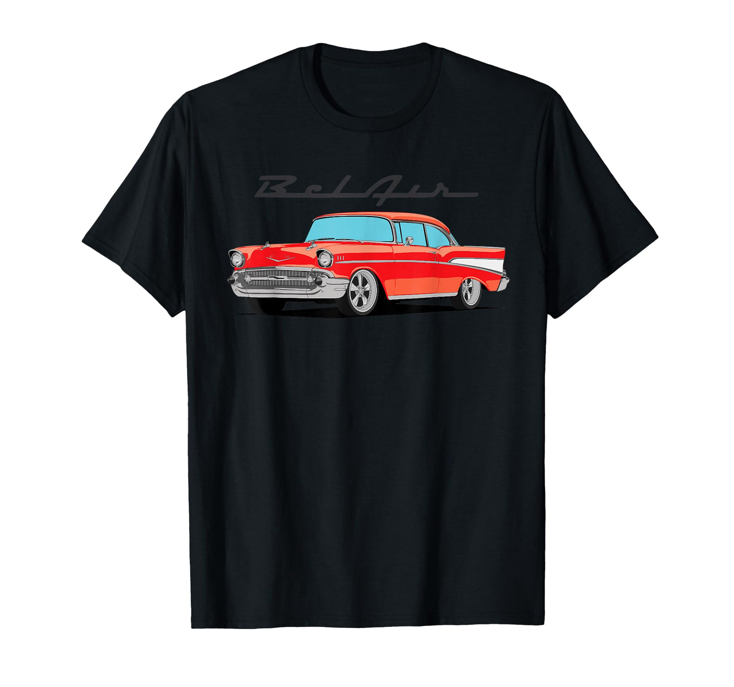 1955 55 56 57 Bel Air Silhouette T-Shirt - Fun Novelty Design Men Women - T-Shirt, Sweatshirt, Hoodie