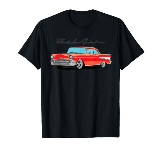 1955 55 56 57 Bel Air Silhouette T-Shirt - Fun Novelty Design Men Women - T-Shirt, Sweatshirt, Hoodie