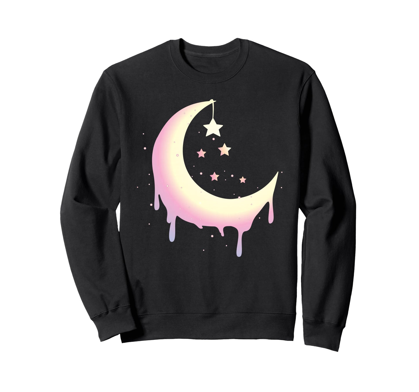 Pastel Moon Goth Vaporwave Sweatshirt - Trendy Graphic Unisex - T-Shirt, Sweatshirt, Hoodie