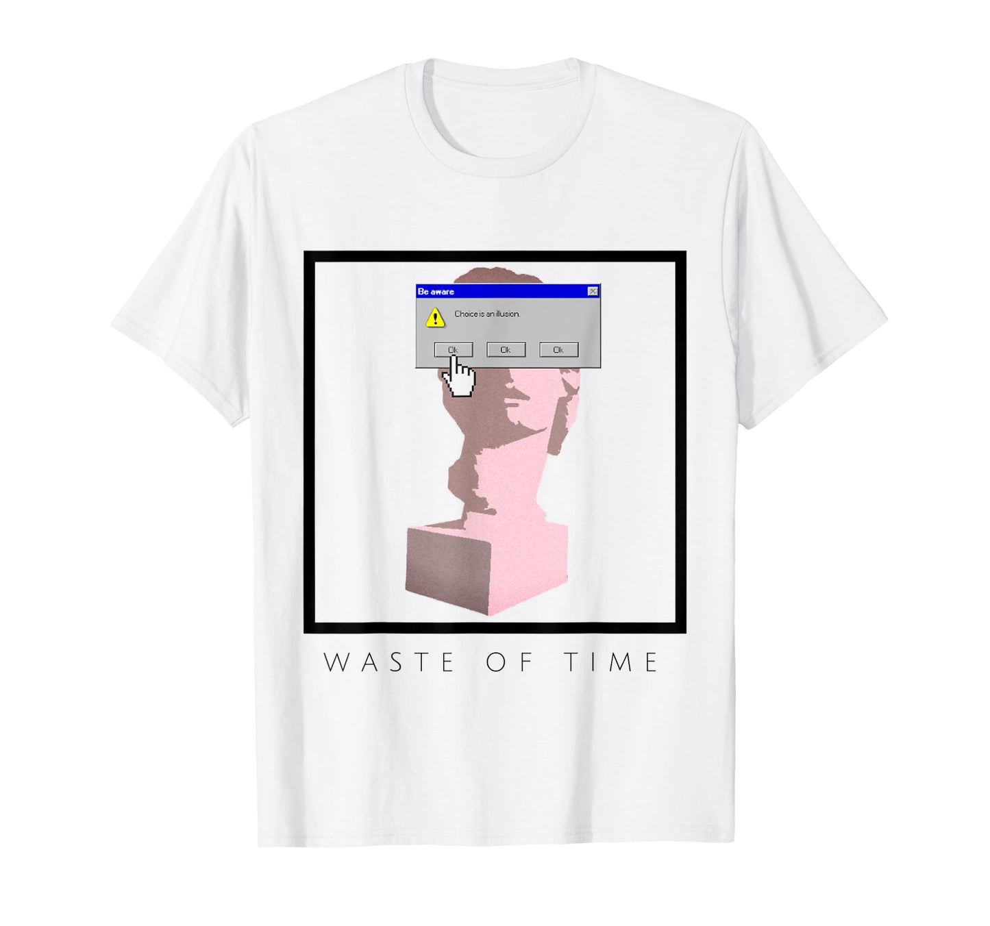 Aesthetic Vaporwave Statue T-Shirt - Fun Novelty Design Men Women - T-Shirt, Sweatshirt, Hoodie