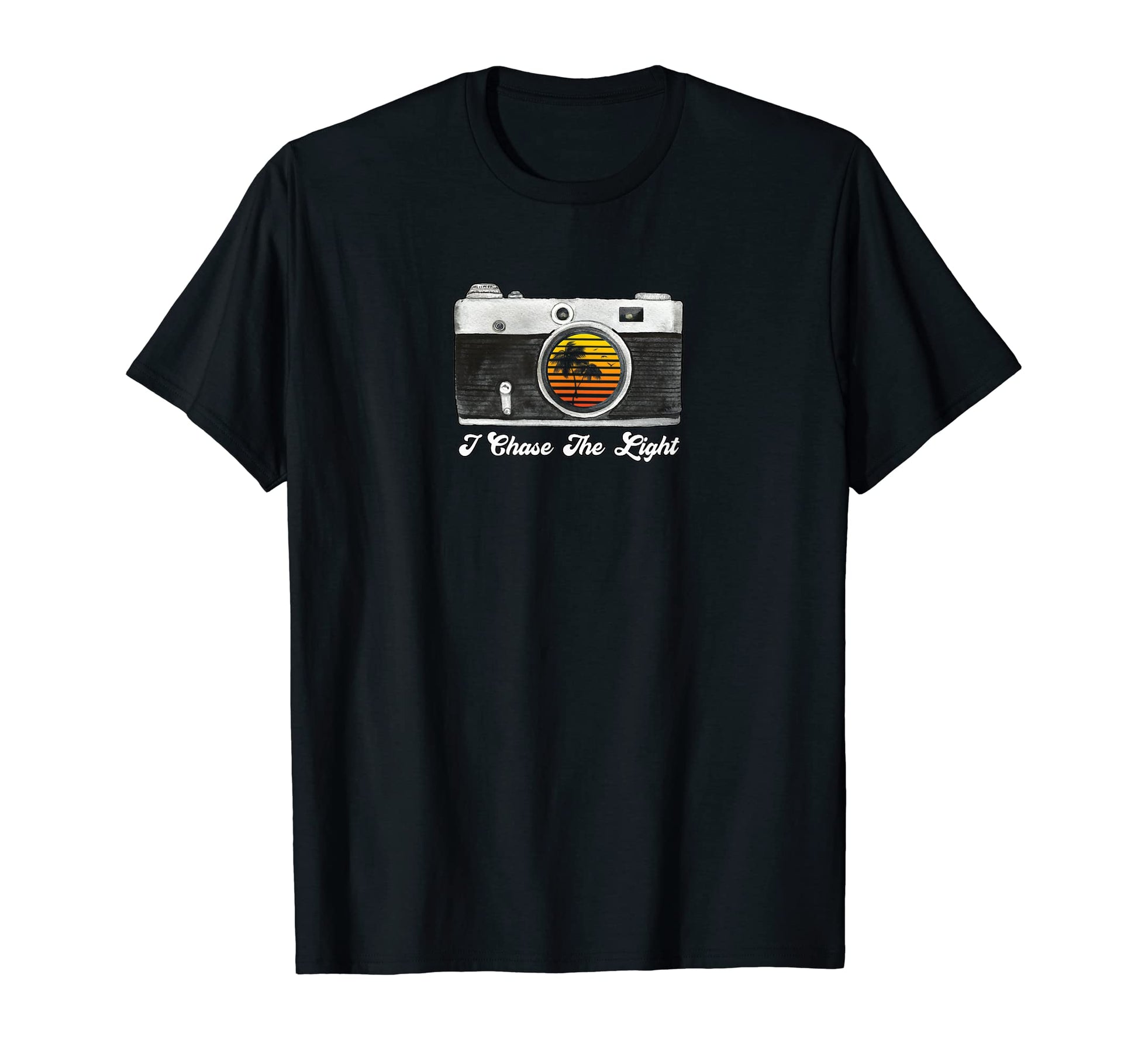 I Chase Light Camera Photography T-Shirt - Fun Novelty Design Unisex - T-Shirt, Sweatshirt, Hoodie