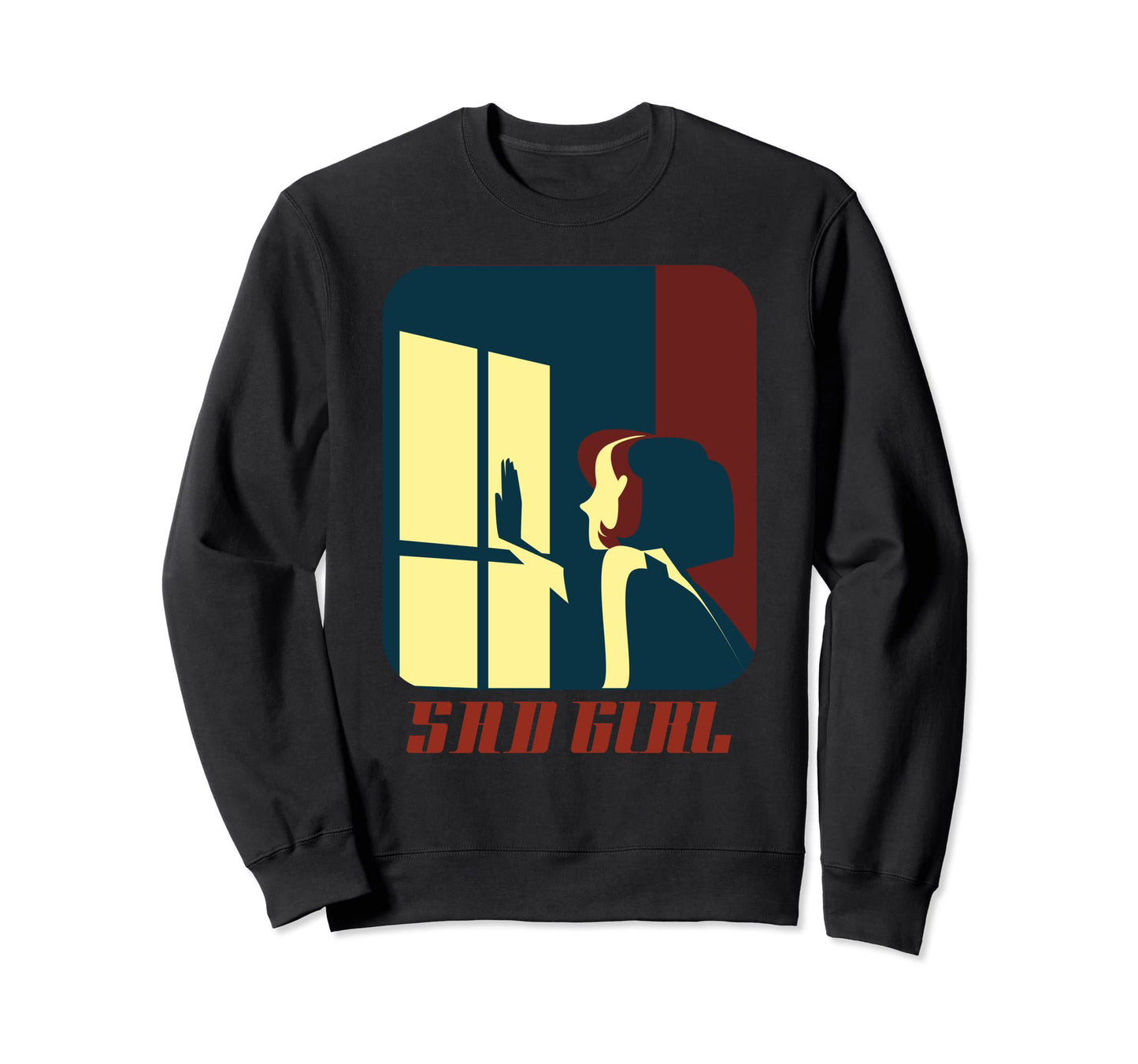 Goth Alt Aesthetic Sad Emo Anime Sweatshirt - Minimalist Print Men Women - T-Shirt, Sweatshirt, Hoodie