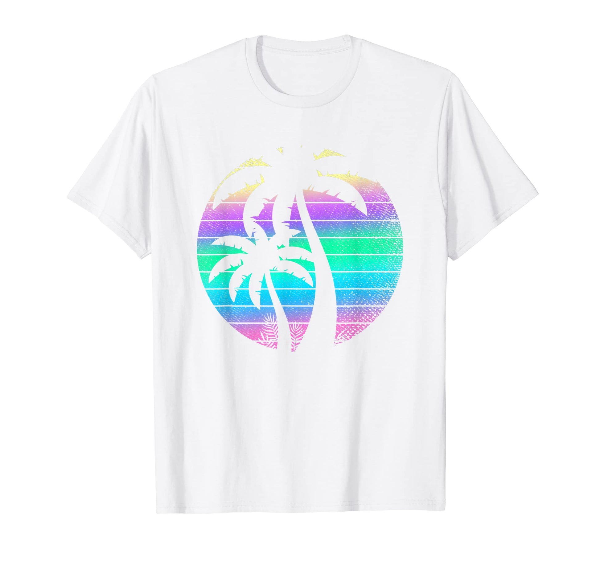 Palm Trees 80S Vaporwave Aesthetic T-Shirt - Custom Art Print Men Women - T-Shirt, Sweatshirt, Hoodie