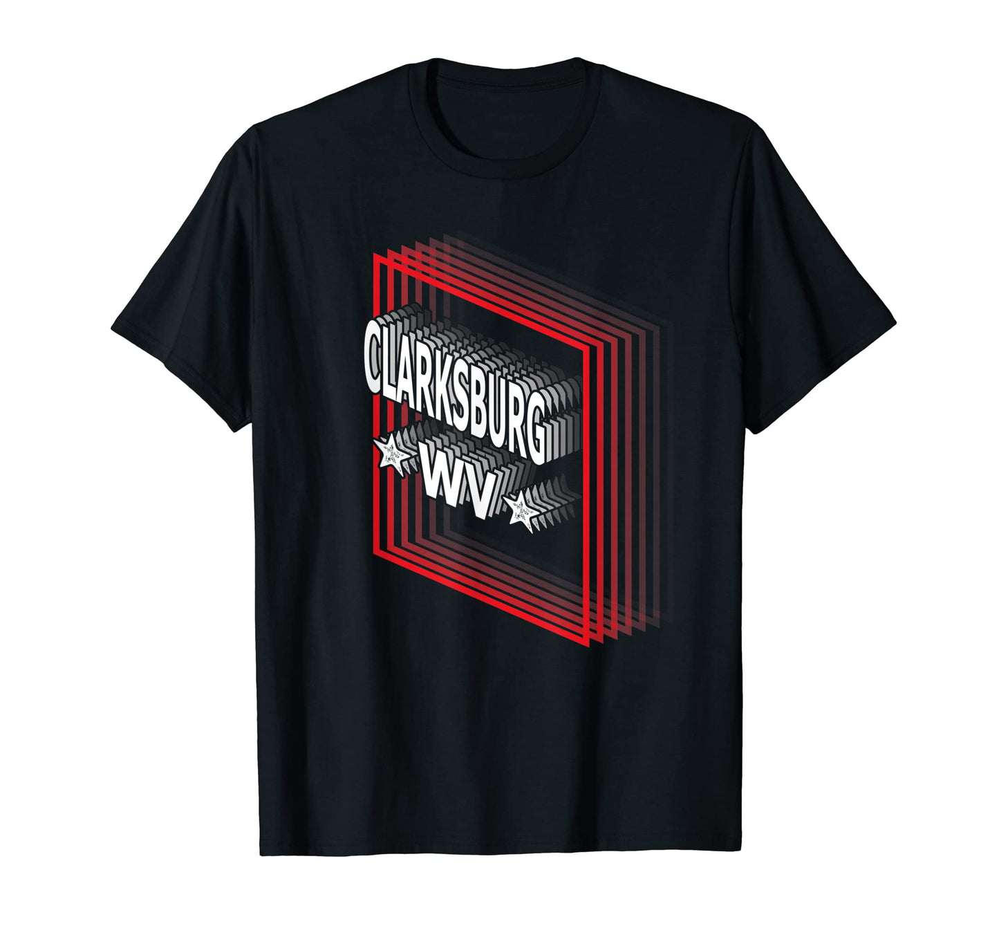 Vaporwave Clarksburg West Virginia Wv T-Shirt - Trendy Graphic Unisex - T-Shirt, Sweatshirt, Hoodie