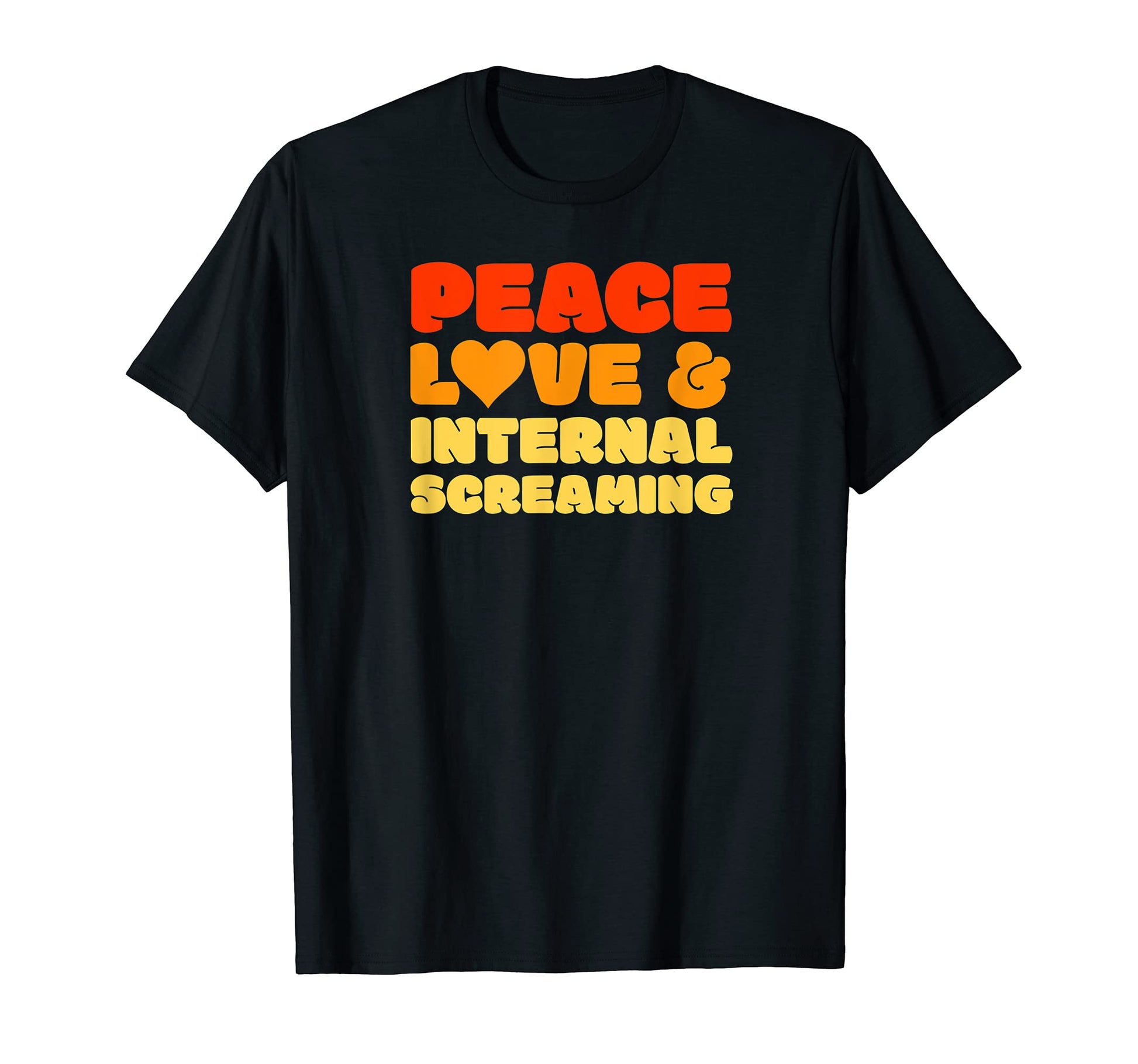 60S 70S Morbid Peace Love Internal T-Shirt - Minimalist Print Unisex - T-Shirt, Sweatshirt, Hoodie