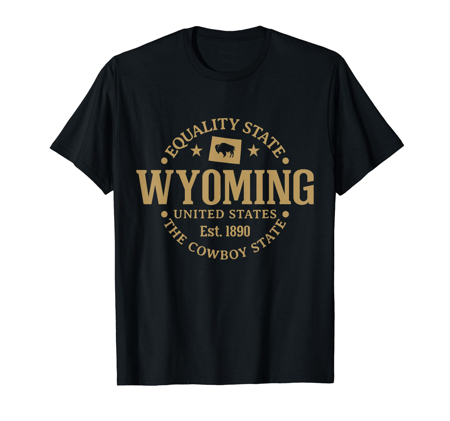 Wyoming Equality State Est 1890 Cowboy T-Shirt - Graphic Print for Adults - T-Shirt, Sweatshirt, Hoodie
