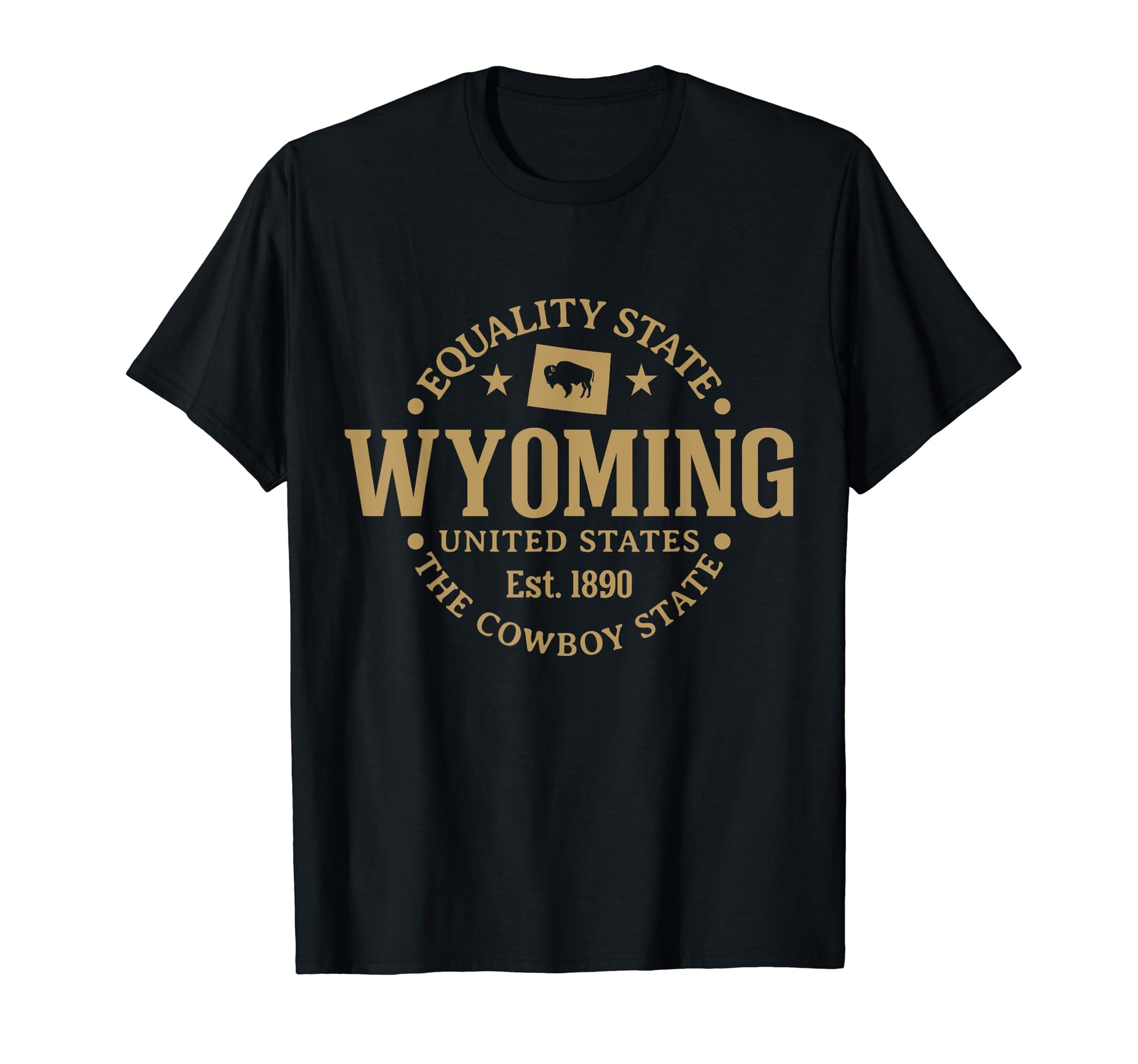 Wyoming Equality State Est 1890 Cowboy T-Shirt - Graphic Print for Adults - T-Shirt, Sweatshirt, Hoodie