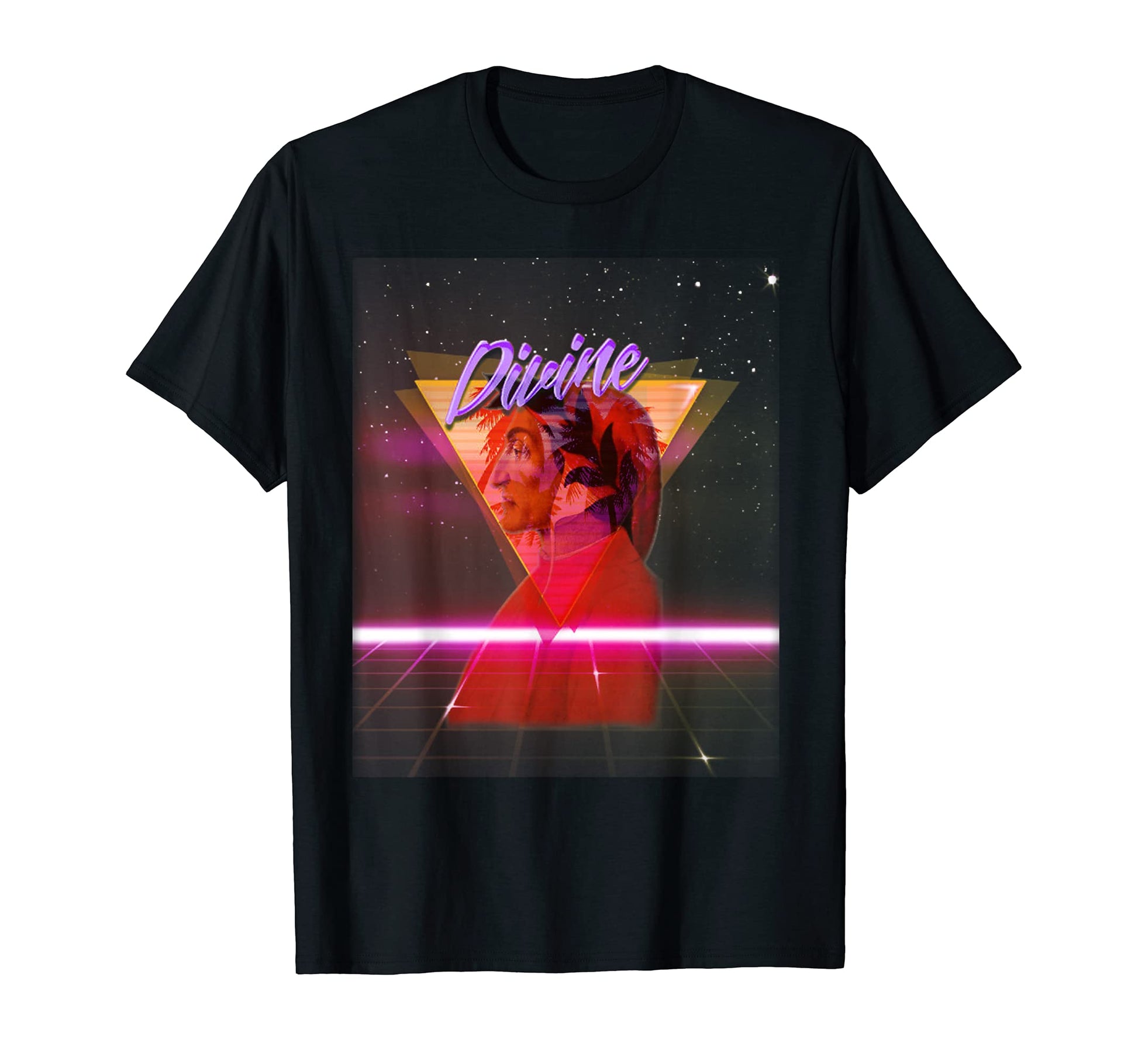 Vaporwave Dante Alighieri Divine T-Shirt - Fun Novelty Design Men Women - T-Shirt, Sweatshirt, Hoodie