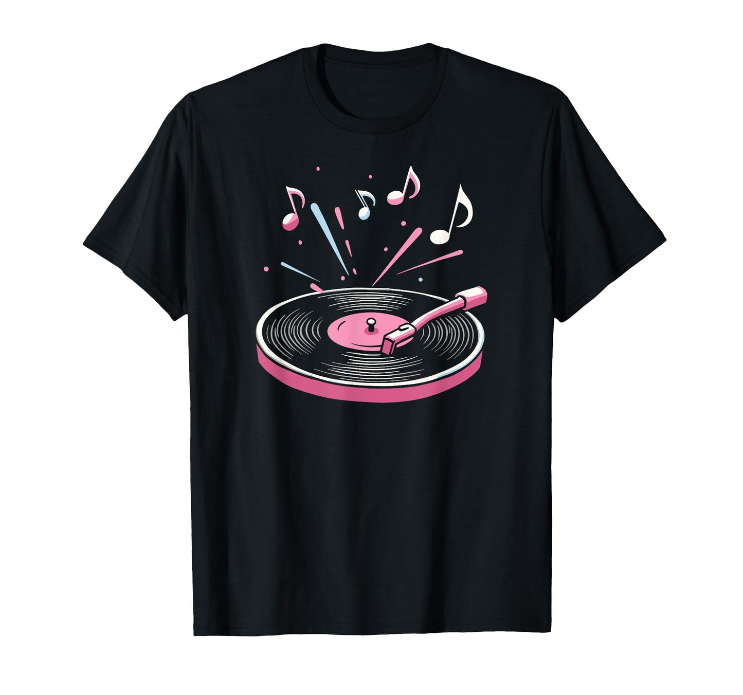 Vinyl Record Player Sketch Music T-Shirt - Fun Novelty Design for Adults - T-Shirt, Sweatshirt, Hoodie