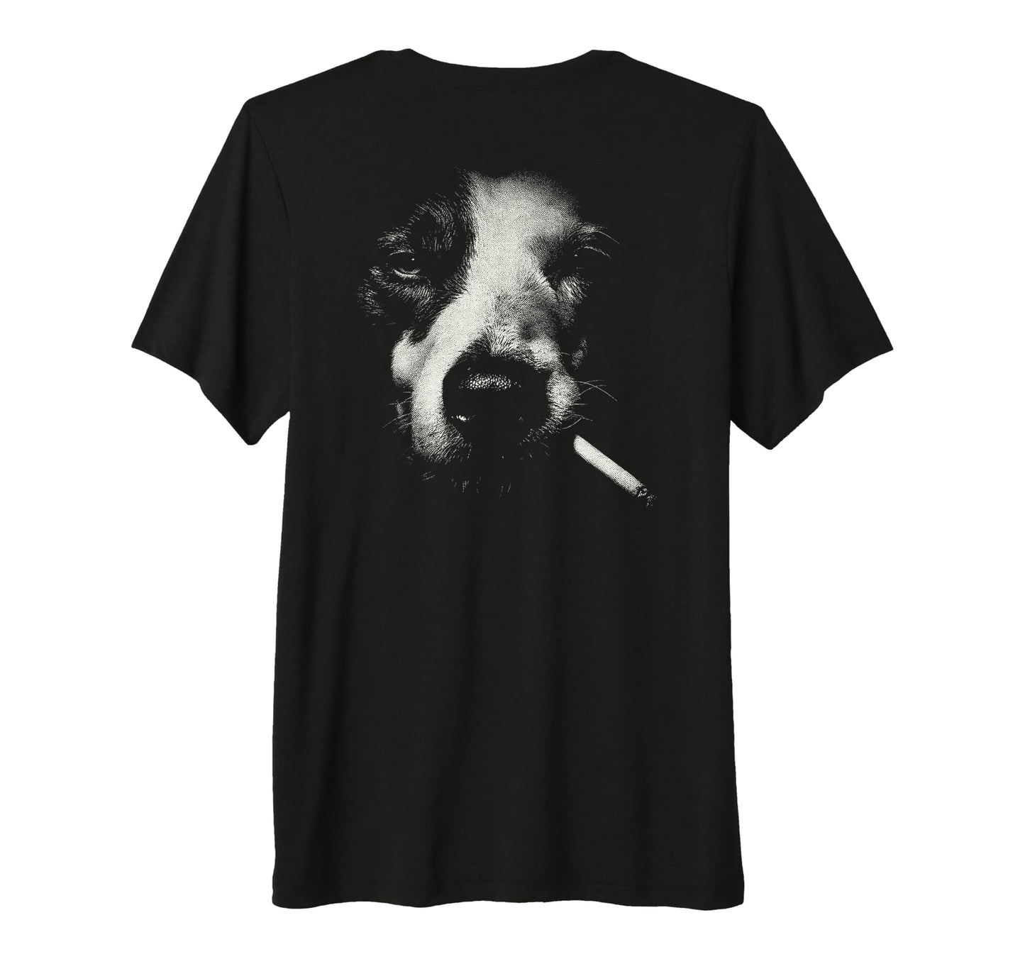 Border Collie Smoking Cigarette Grunge T-Shirt - Trendy Graphic Unisex - T-Shirt, Sweatshirt, Hoodie