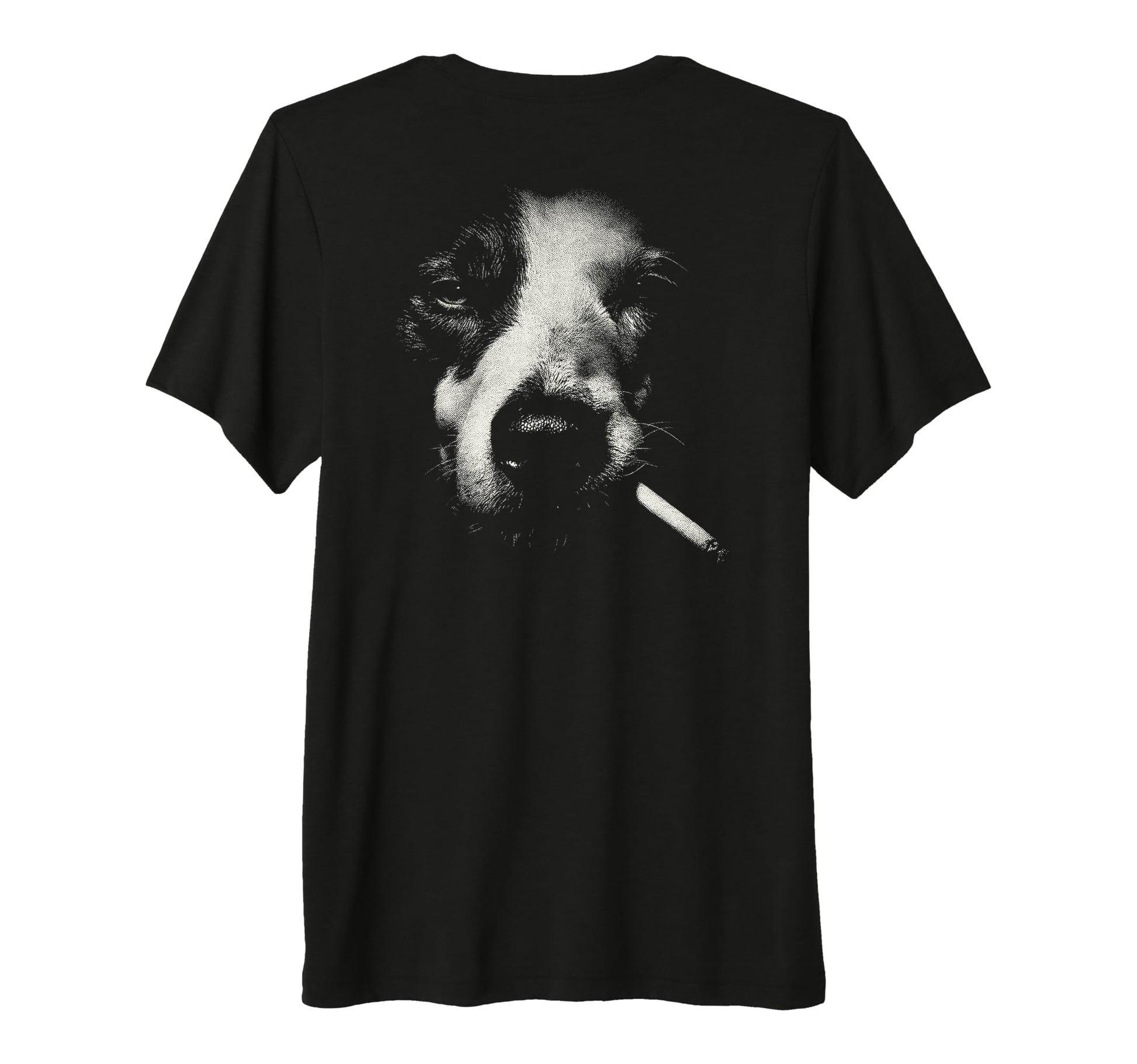 Border Collie Smoking Cigarette Grunge T-Shirt - Trendy Graphic Unisex - T-Shirt, Sweatshirt, Hoodie