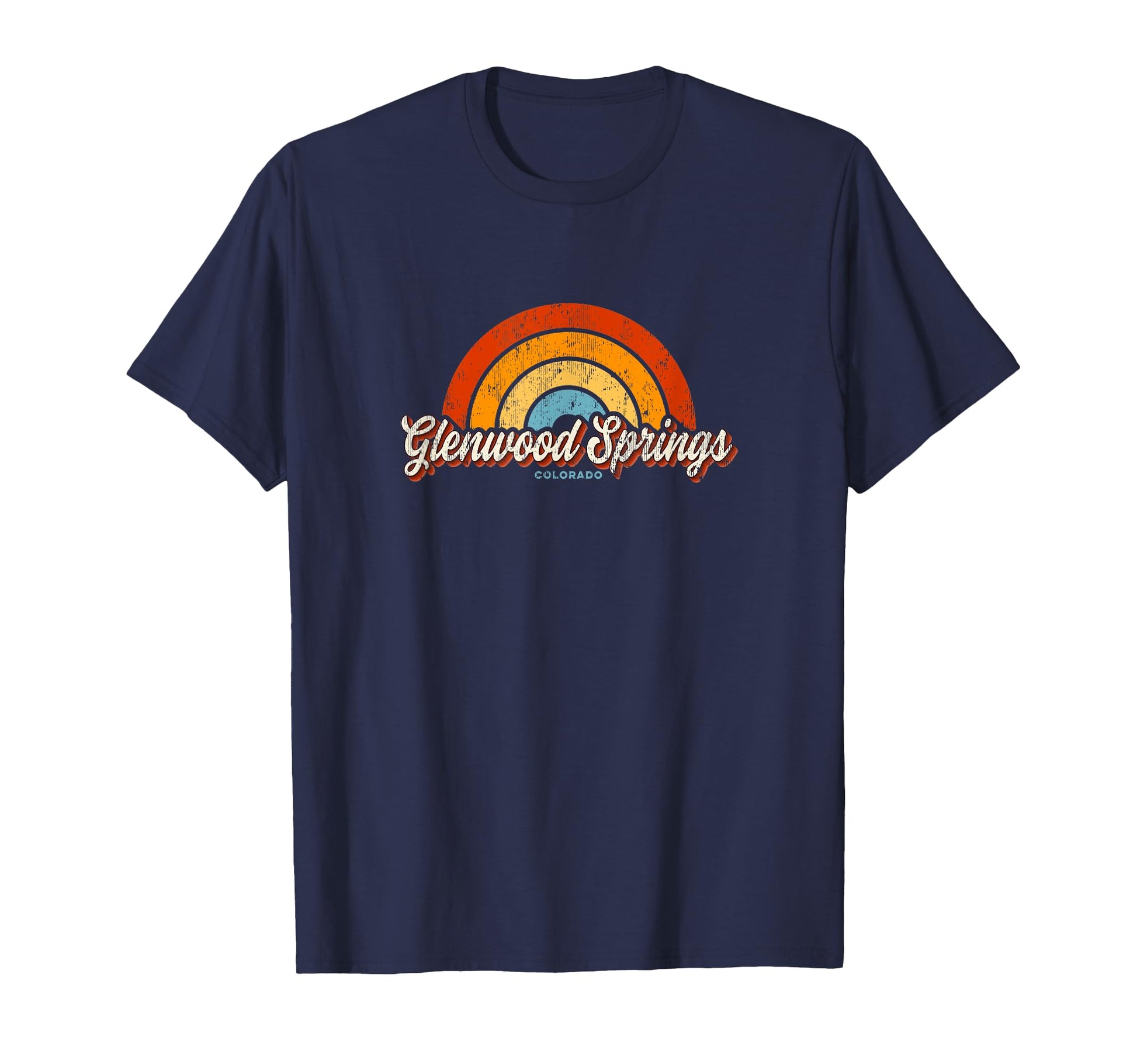 Glenwood Springs Colorado Co Rainbow T-Shirt - Custom Art Print for Adults - T-Shirt, Sweatshirt, Hoodie