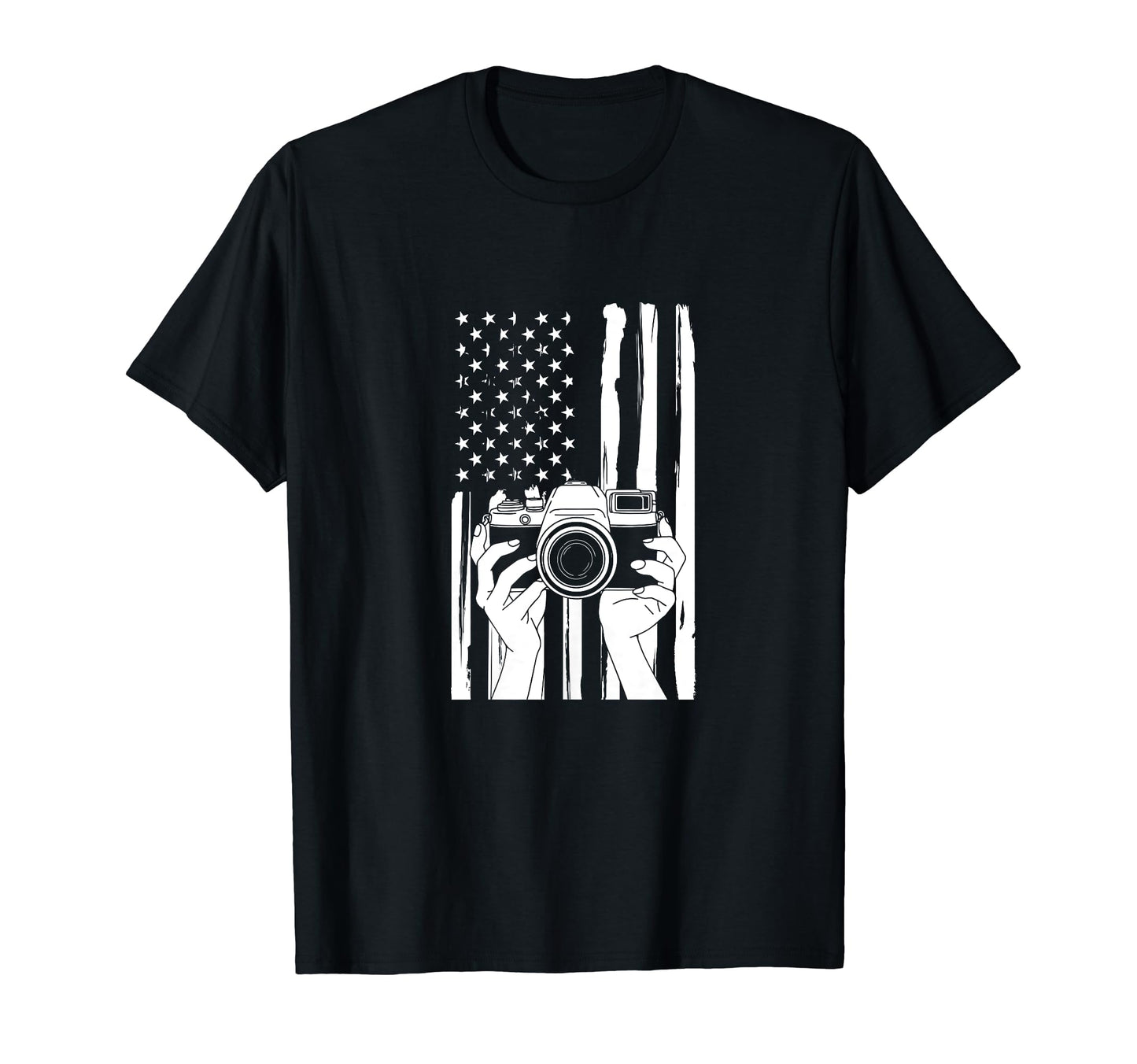 Funny Photography Photographer Camera Usa T-Shirt - Graphic Print Unisex - T-Shirt, Sweatshirt, Hoodie