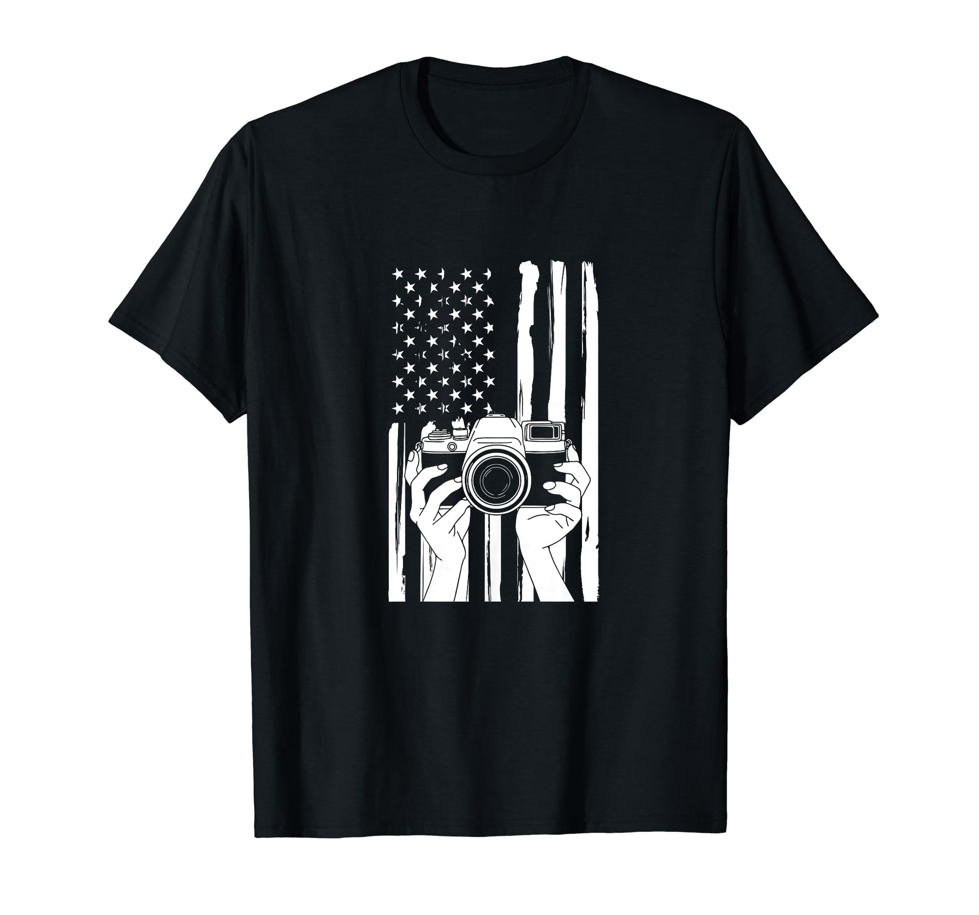 Funny Photography Photographer Camera Usa T-Shirt - Graphic Print Unisex - T-Shirt, Sweatshirt, Hoodie