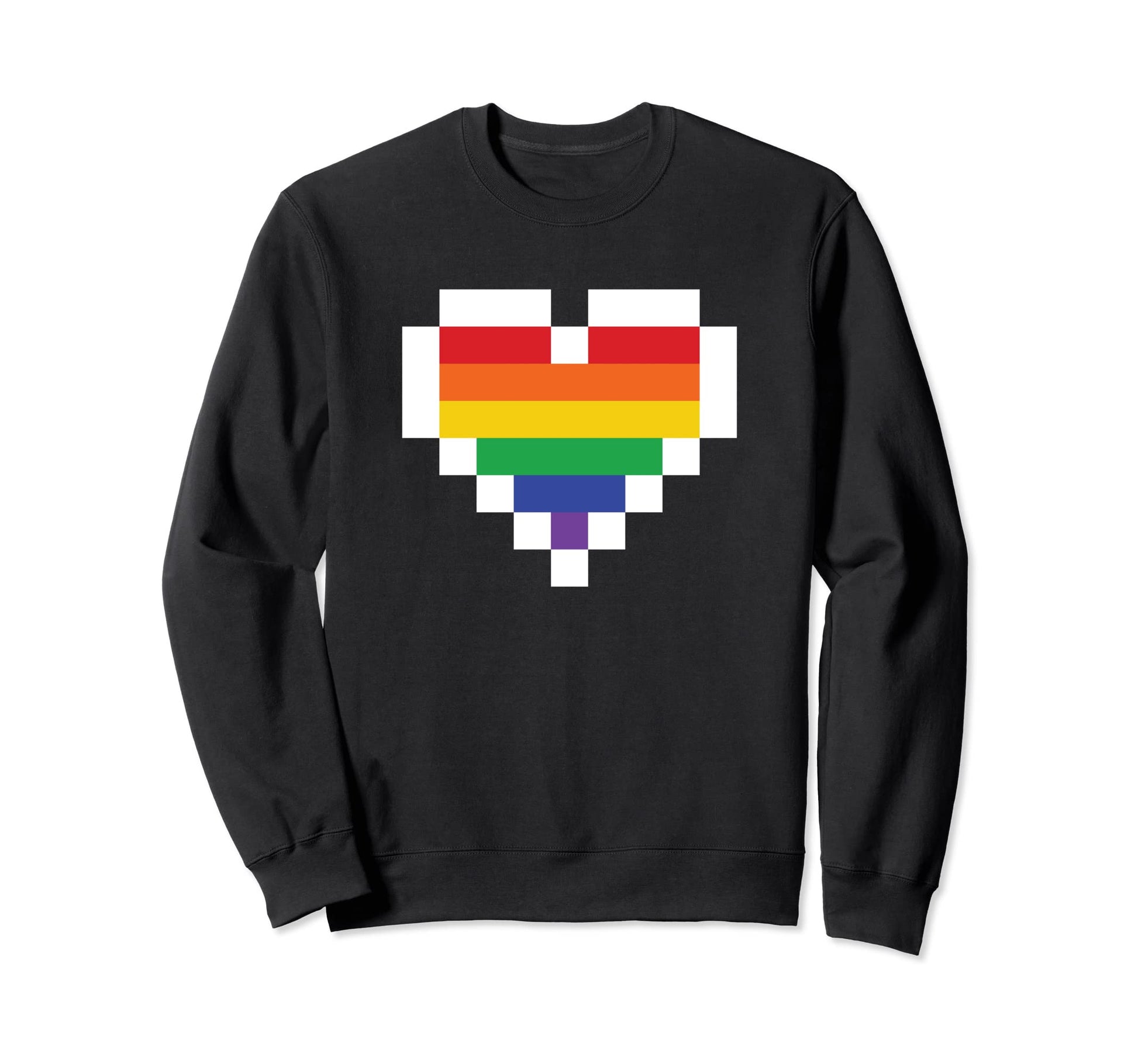 Lgbt Flag Gay Pride Rainbow Sweatshirt - Aesthetic Graphic for Adults - T-Shirt, Sweatshirt, Hoodie