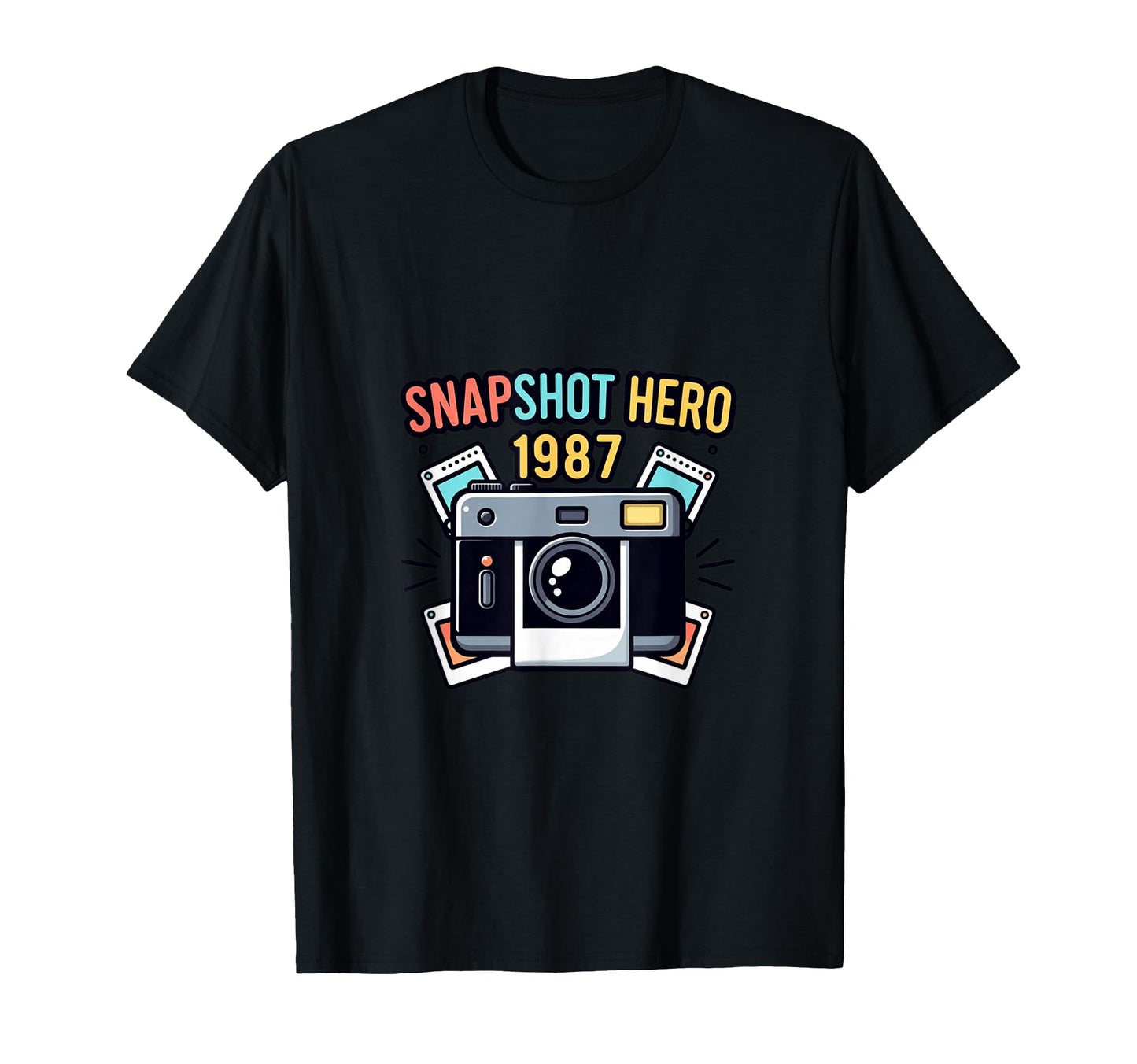 Snapshot Camera Photography 1987 T-Shirt - Unique Graphic for Adults - T-Shirt, Sweatshirt, Hoodie