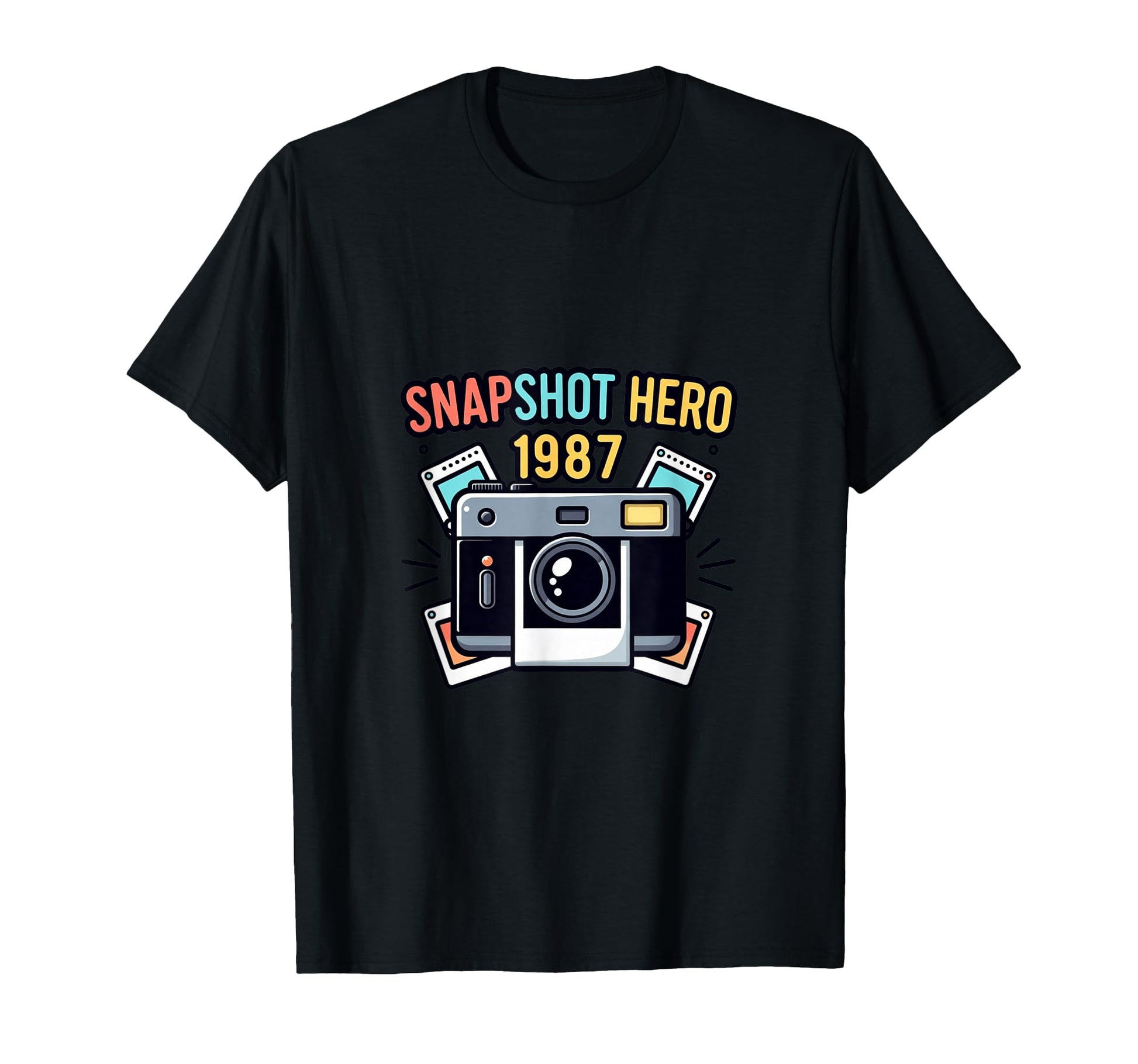 Snapshot Camera Photography 1987 T-Shirt - Unique Graphic for Adults - T-Shirt, Sweatshirt, Hoodie