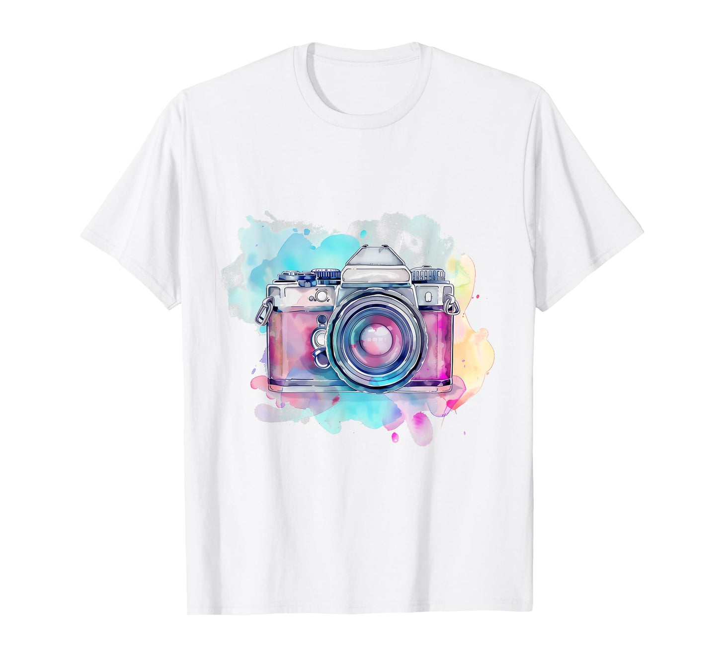 Camera Photography Watercolor Art T-Shirt - Streetwear Style Unisex - T-Shirt, Sweatshirt, Hoodie